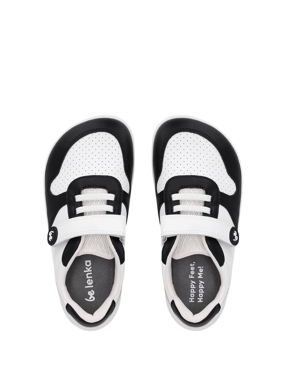 Kids barefoot sneakers Be Lenka Scoot Kids - White & Black