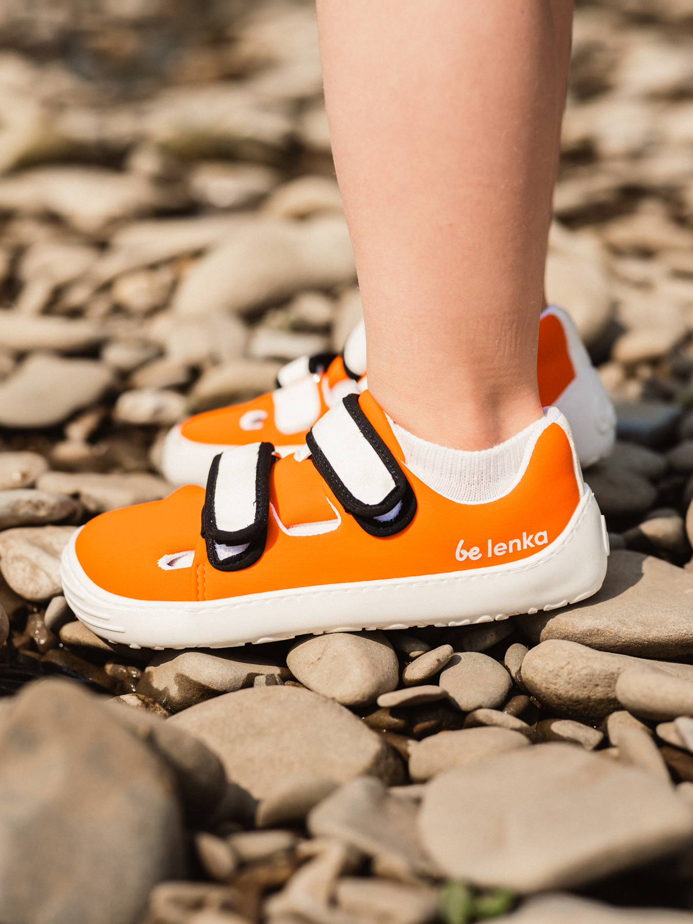 Baskets pieds nus Be Lenka Kids Seasiders - Orangy