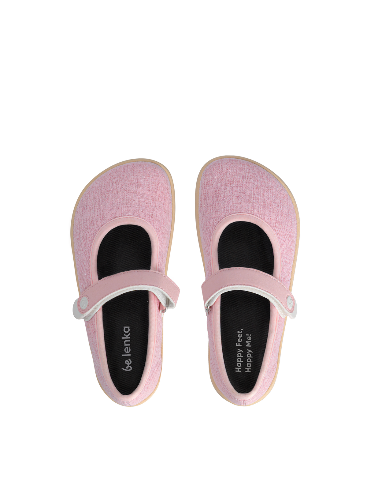 Kids Barefoot Ballerinas Be Lenka Tinkee Kids - Pink Sparkle
