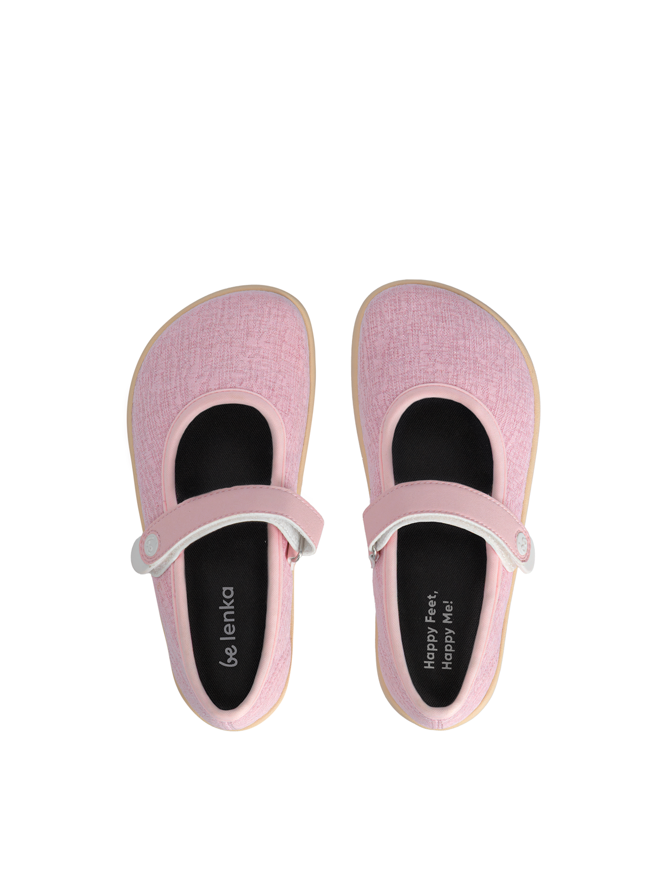 Kids Barefoot Ballerinas Be Lenka Tinkee Kids - Pink Sparkle