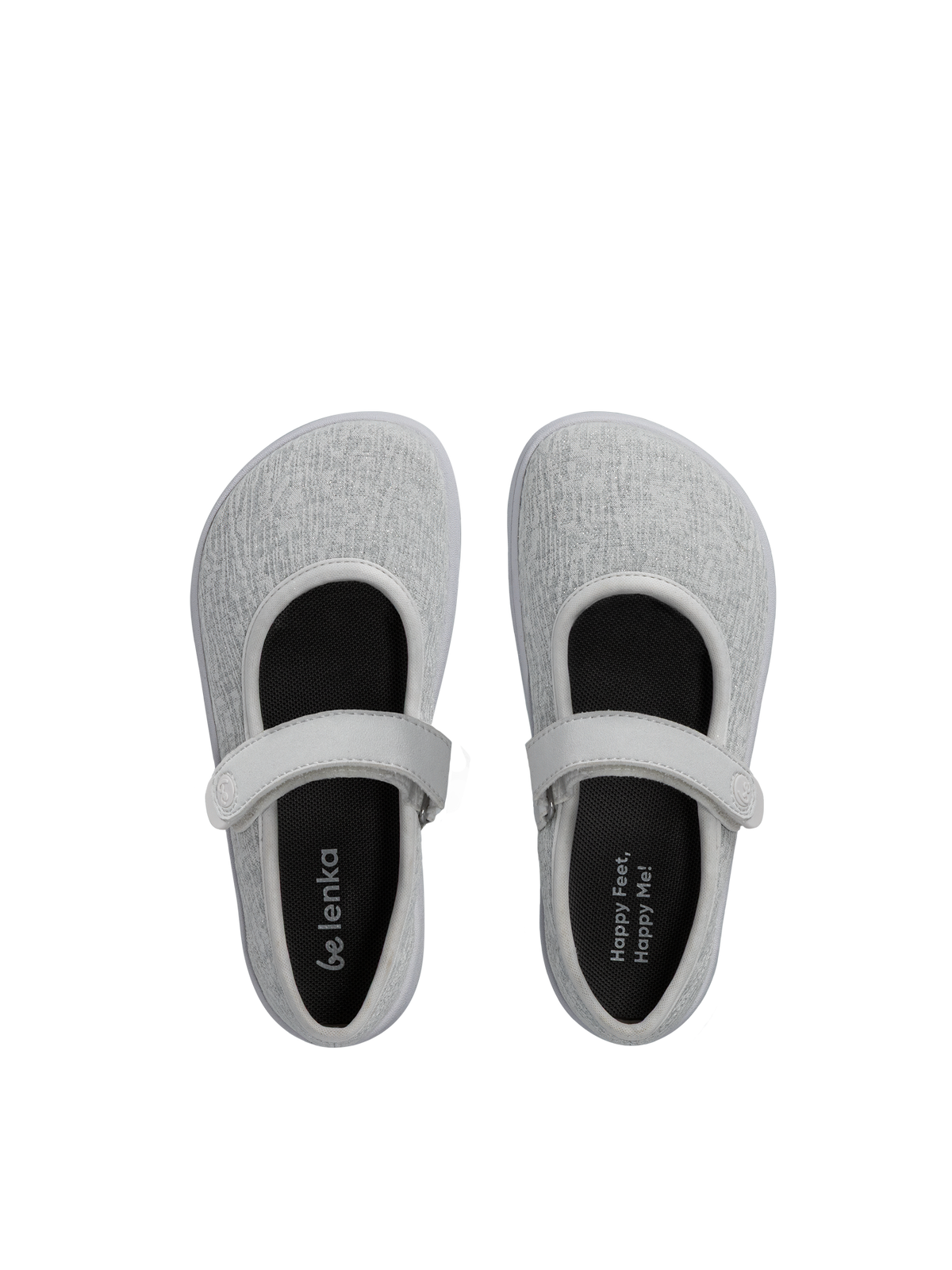 Kids Barefoot Ballerinas Be Lenka Tinkee Kids - White Sparkle