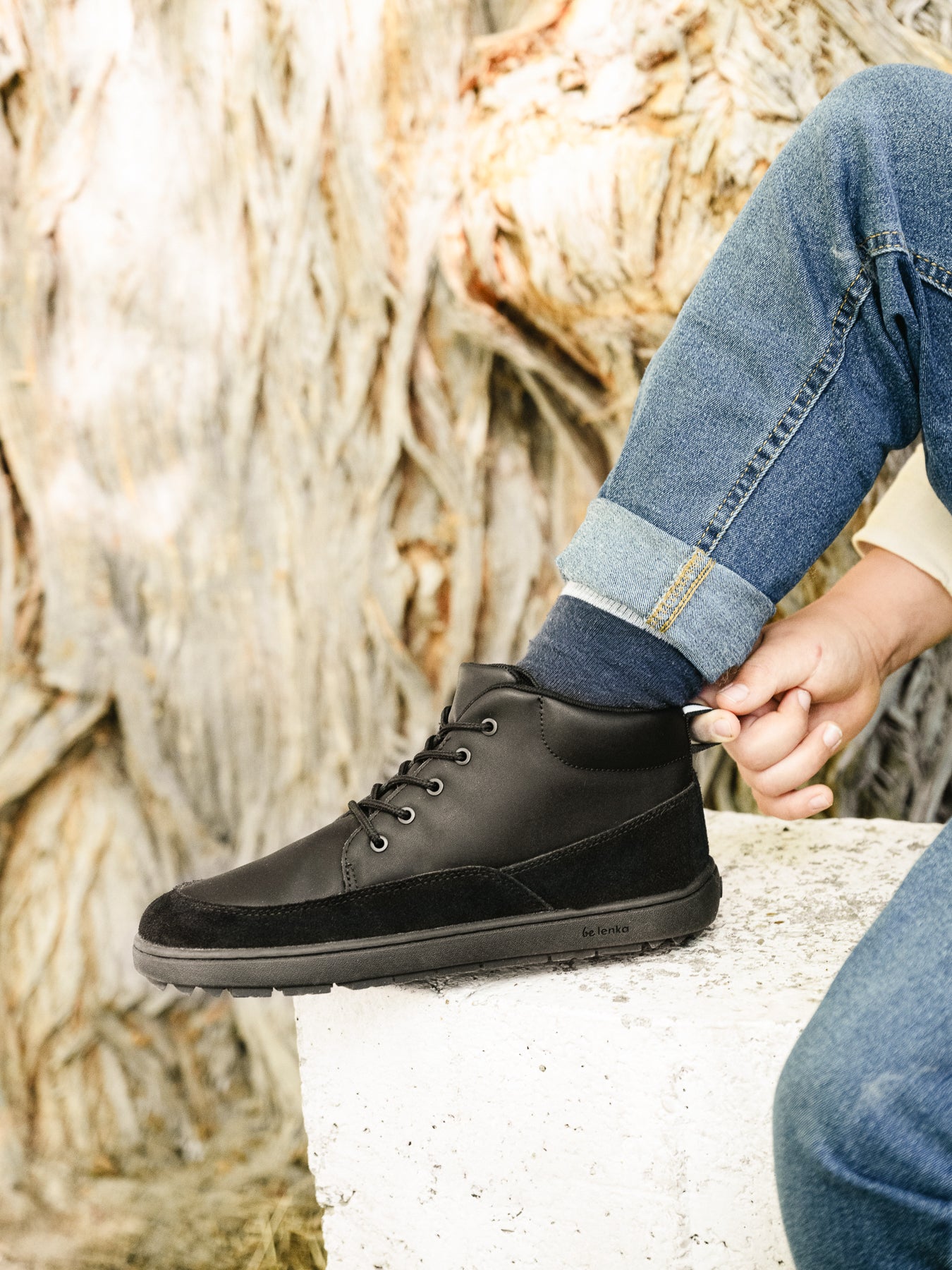 Kid's barefoot shoes Be Lenka Elio Junior - All Black