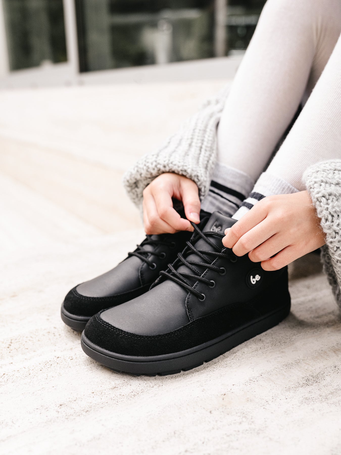 Kid's barefoot shoes Be Lenka Elio Junior - All Black