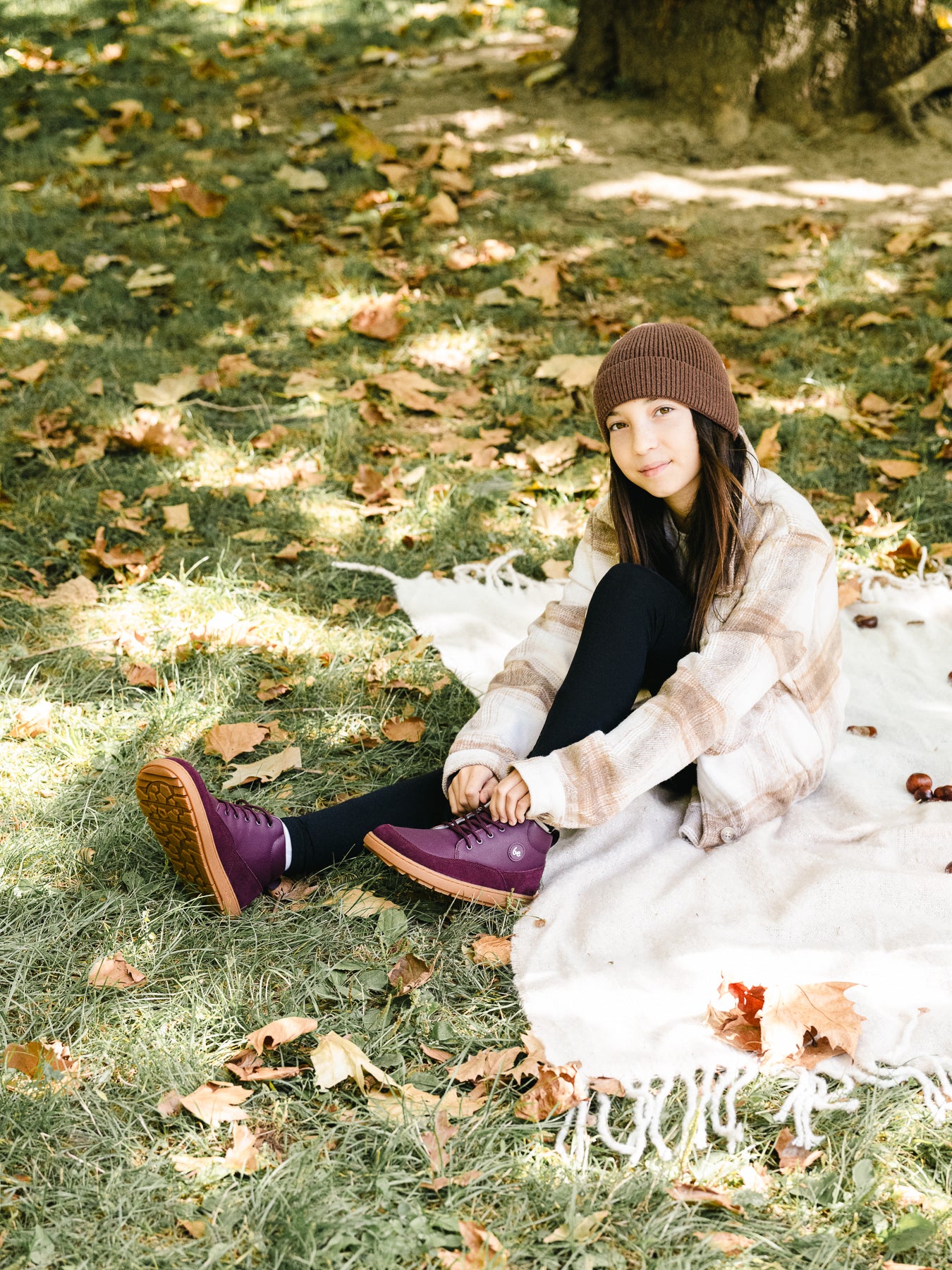 Kid's barefoot shoes Be Lenka Elio Junior - Berry