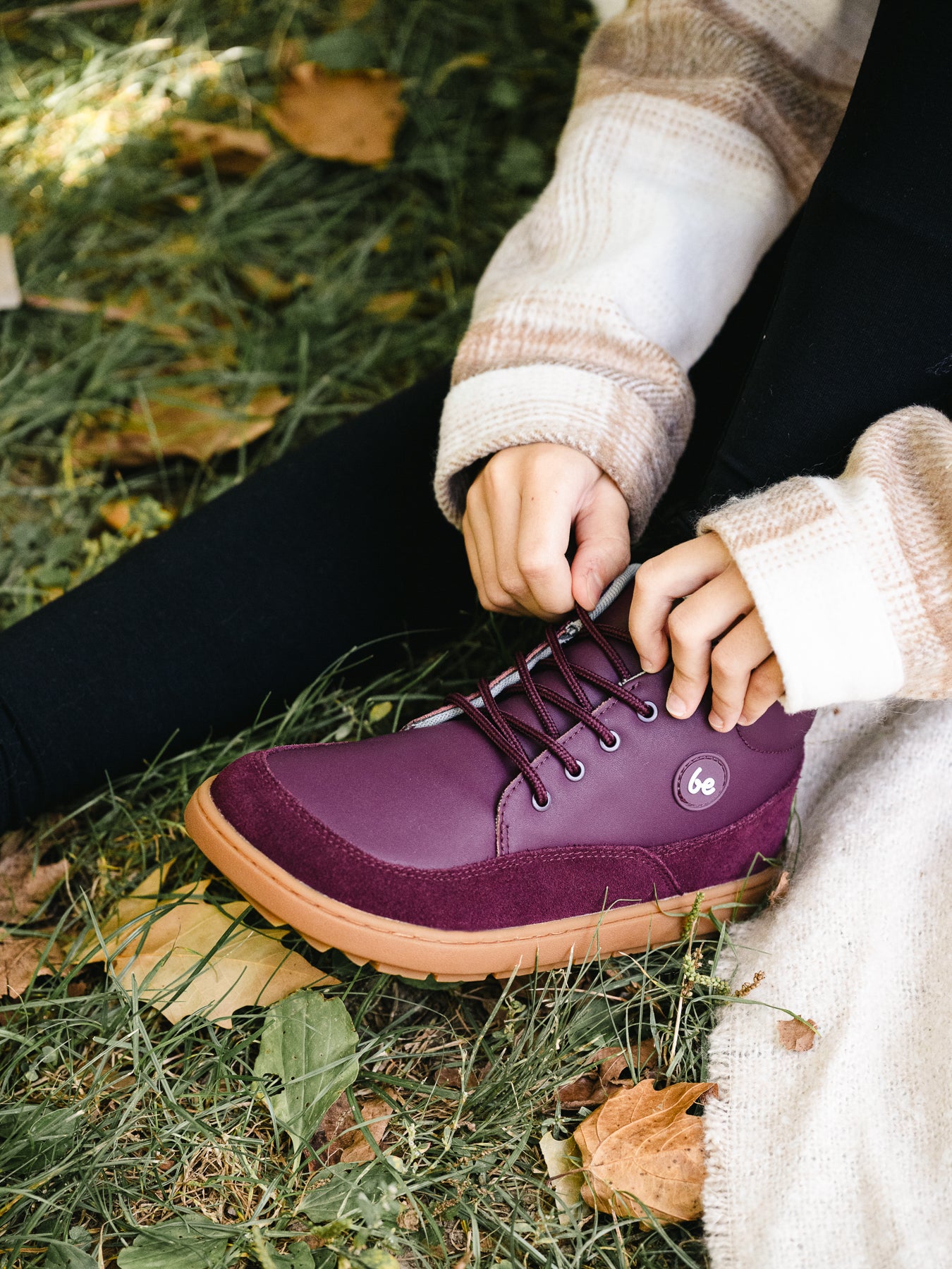 Kids barefoot shoes Be Lenka Elio Junior - Berry