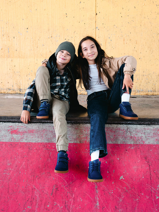 Kid's barefoot shoes Be Lenka Elio Junior - Dark Blue