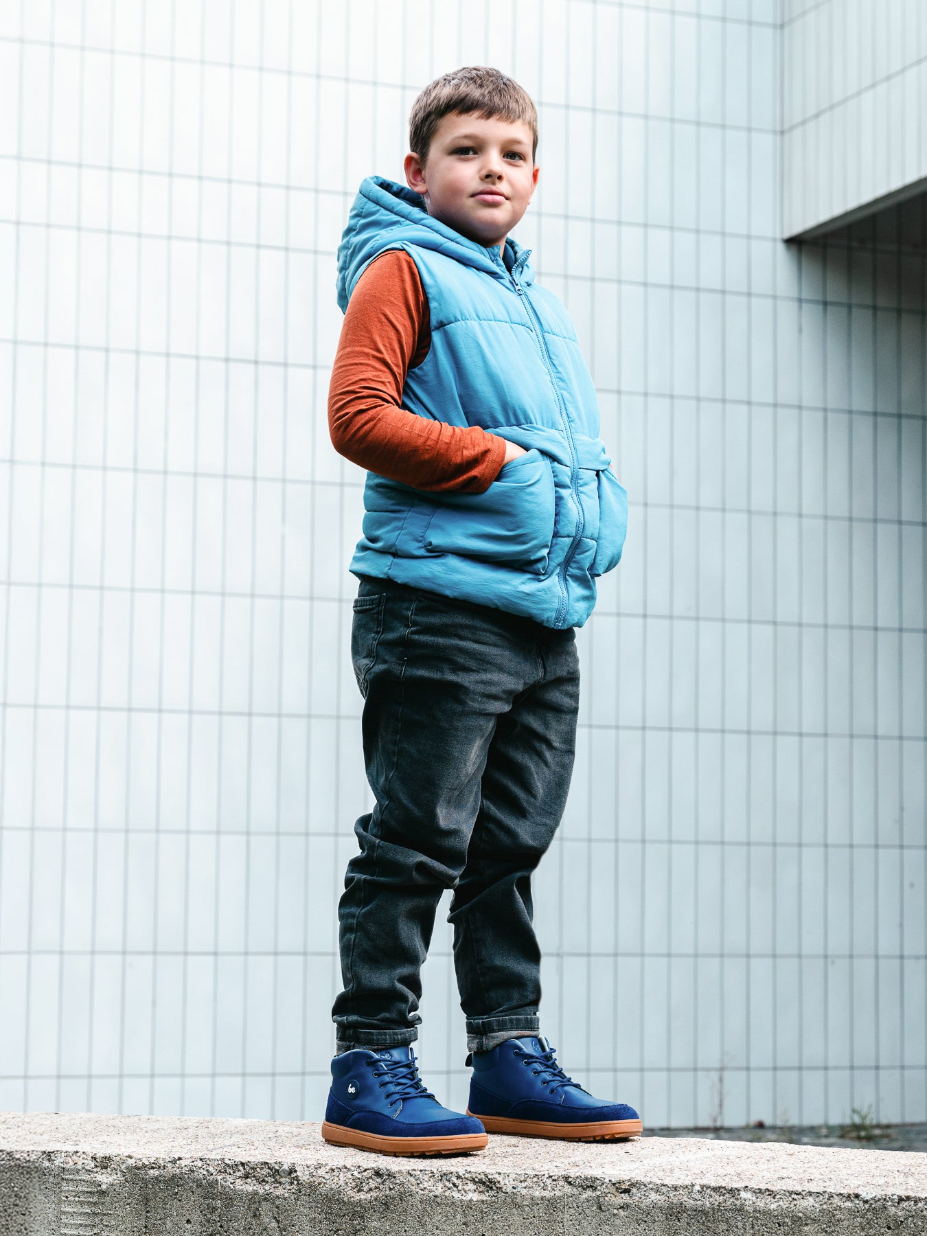 Kids barefoot shoes Be Lenka Elio Junior - Dark Blue