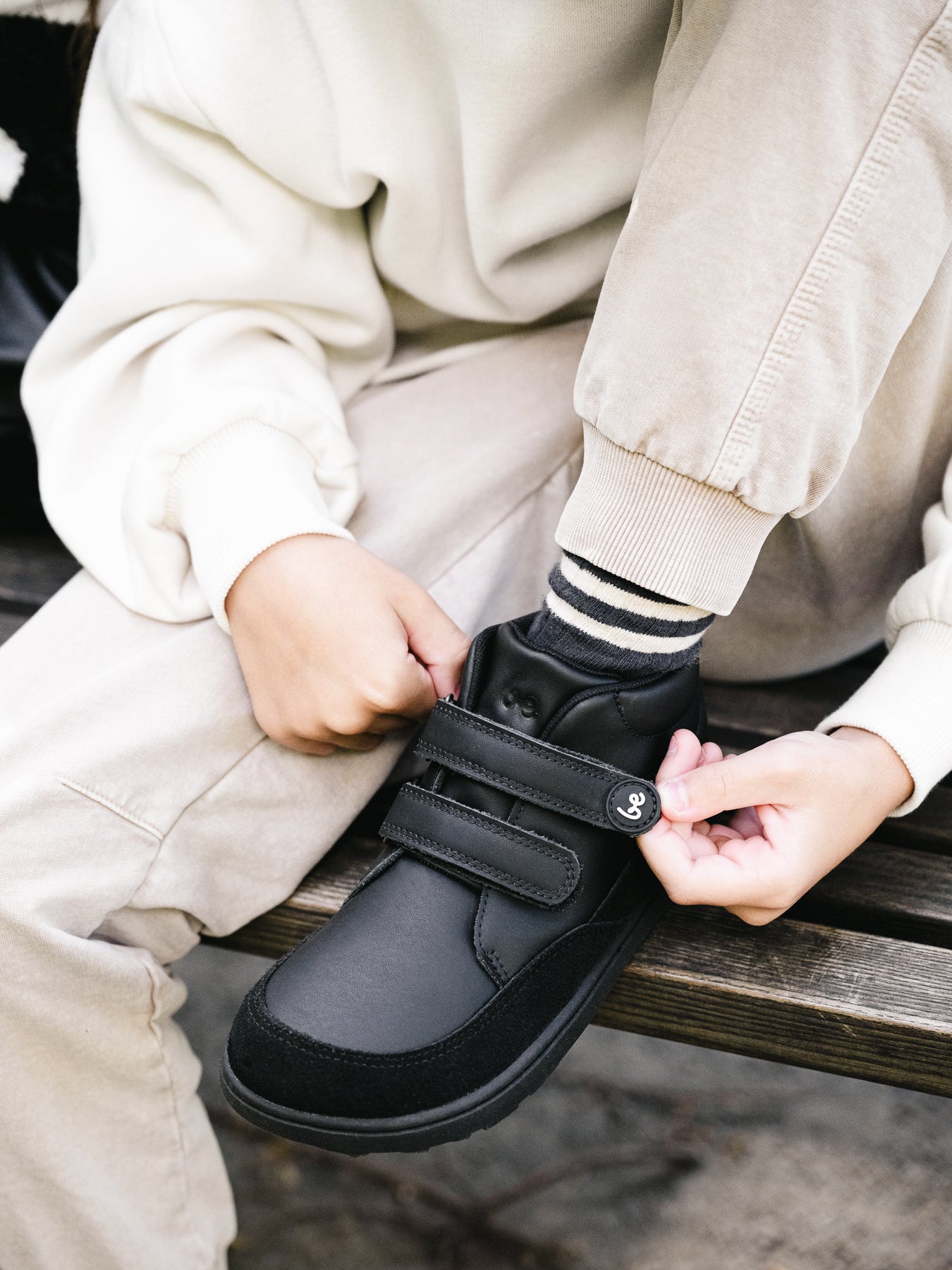 Kid's barefoot shoes Be Lenka Elio Kids - All Black