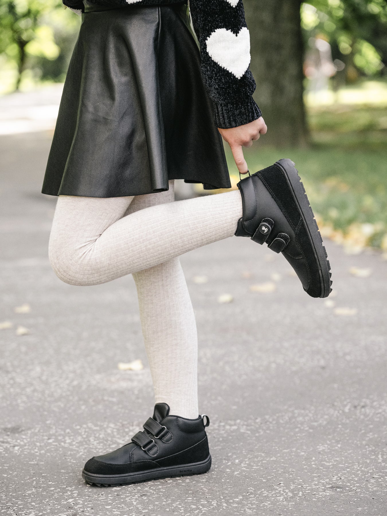 Kid's barefoot shoes Be Lenka Elio Kids - All Black