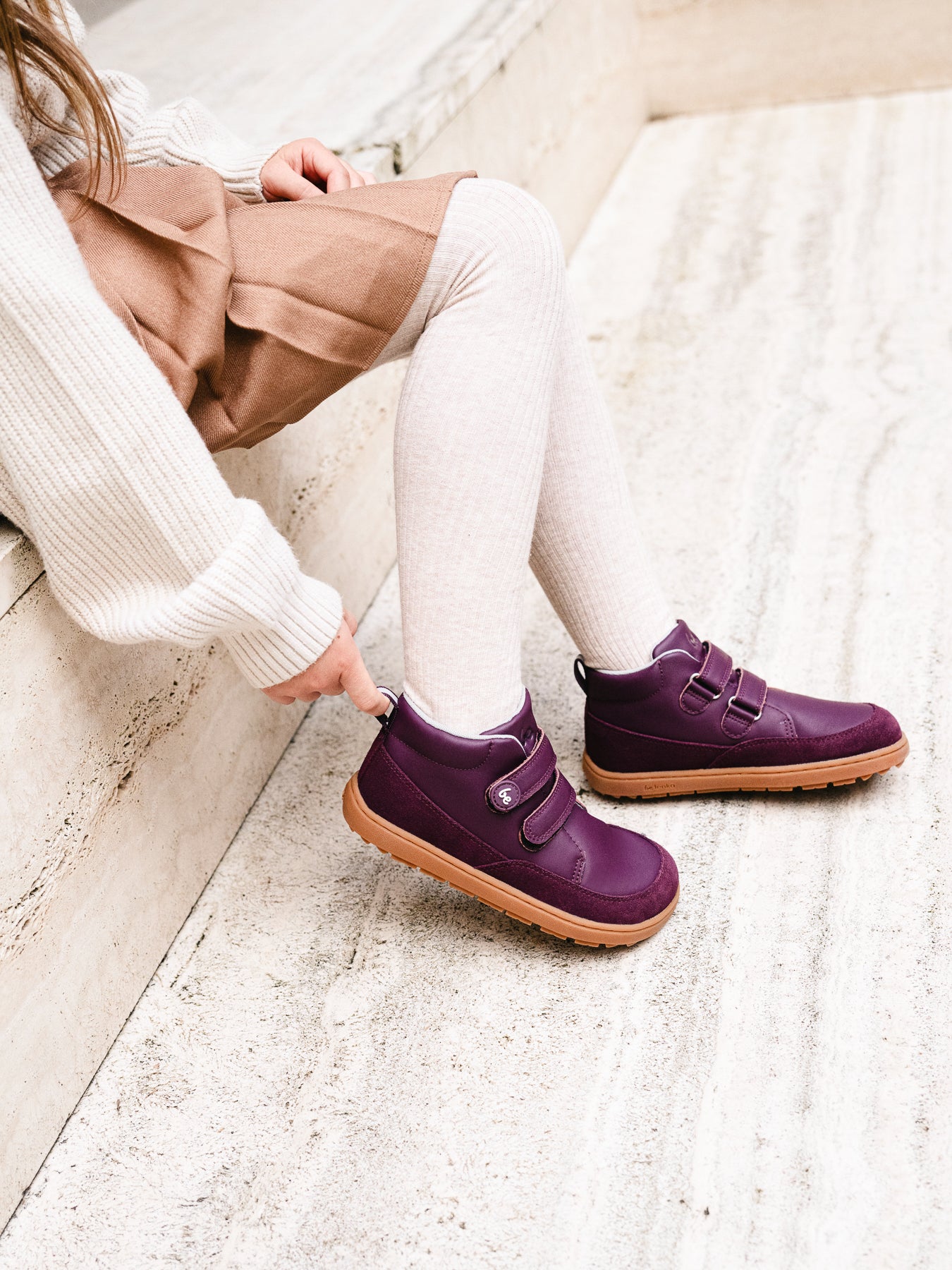 Kid's barefoot shoes Be Lenka Elio Kids - Berry