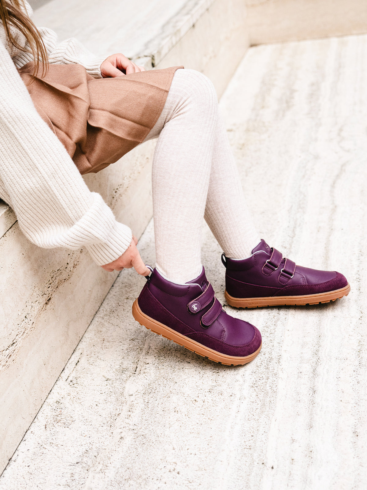 Kids barefoot shoes Be Lenka Elio Kids - Berry