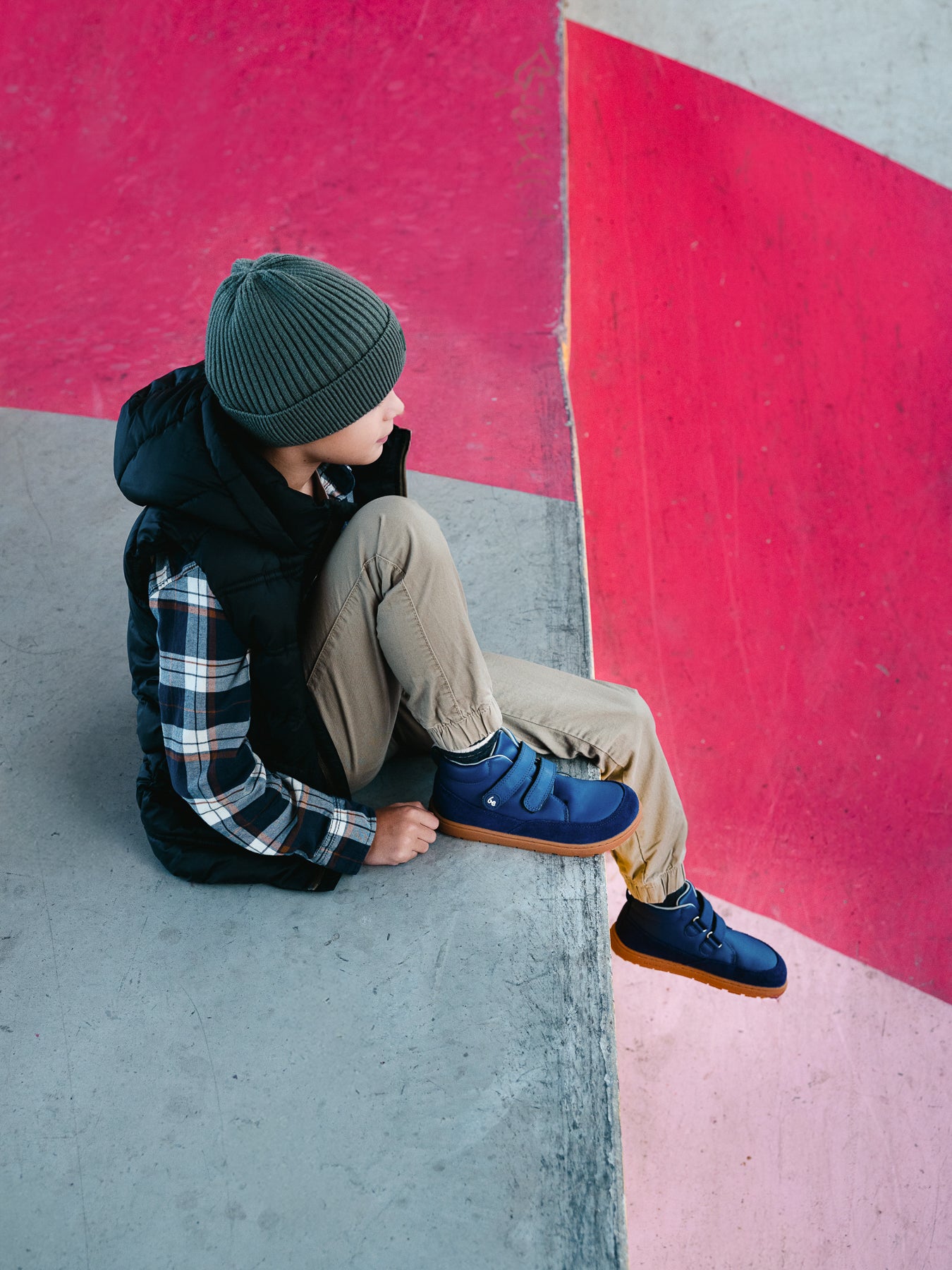 Kid's barefoot shoes Be Lenka Elio Kids - Dark Blue