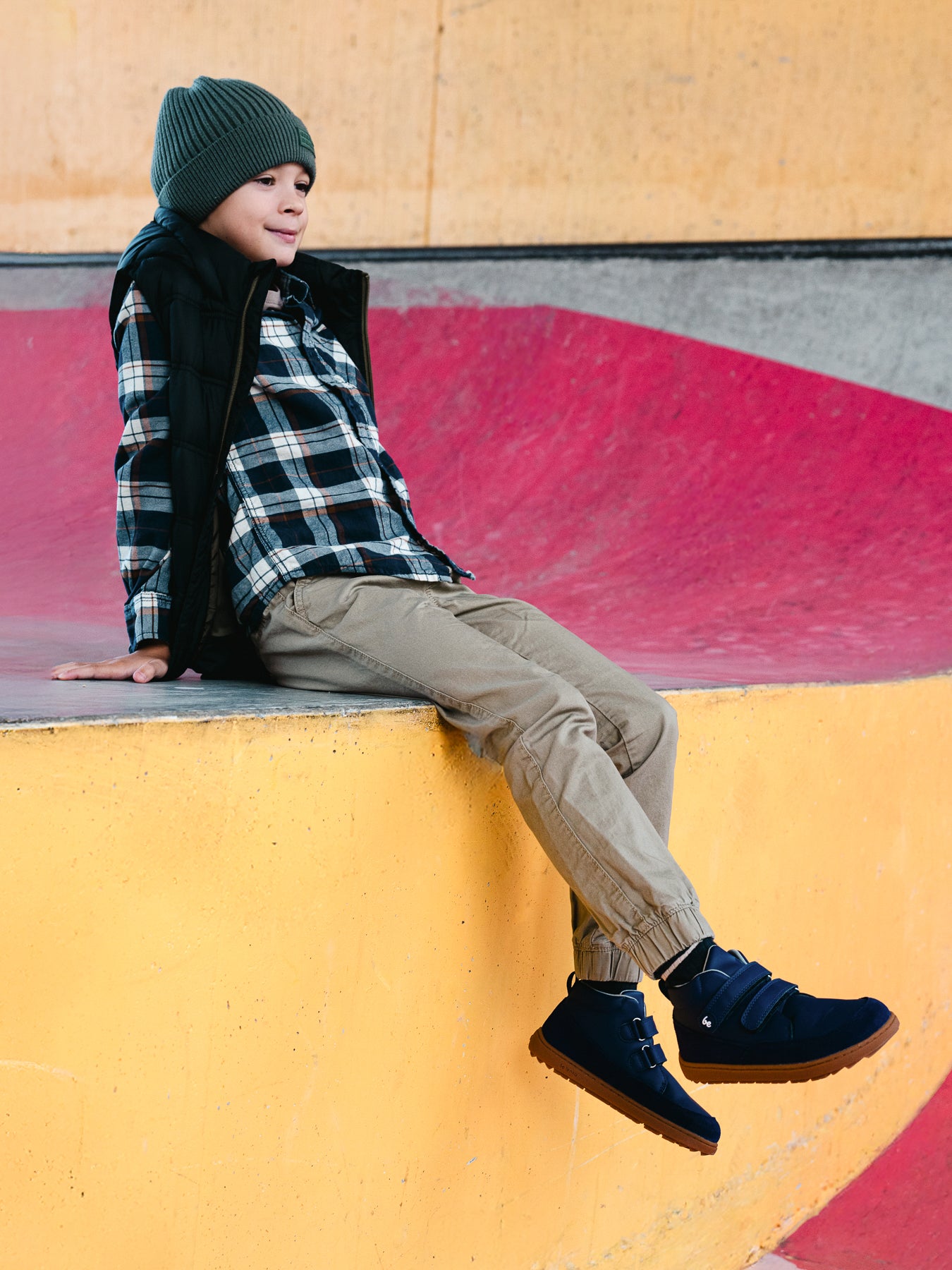 Kid's barefoot shoes Be Lenka Elio Kids - Dark Blue