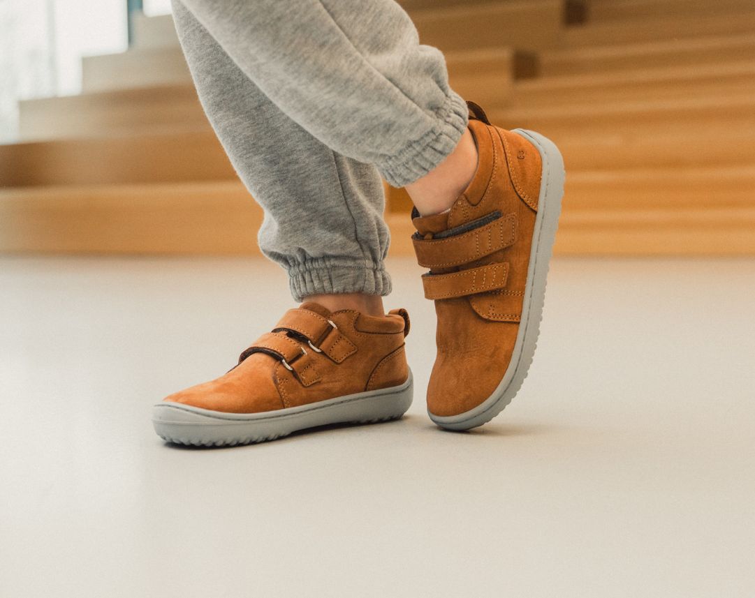 Enfants pieds nus Be Lenka Play - Cognac