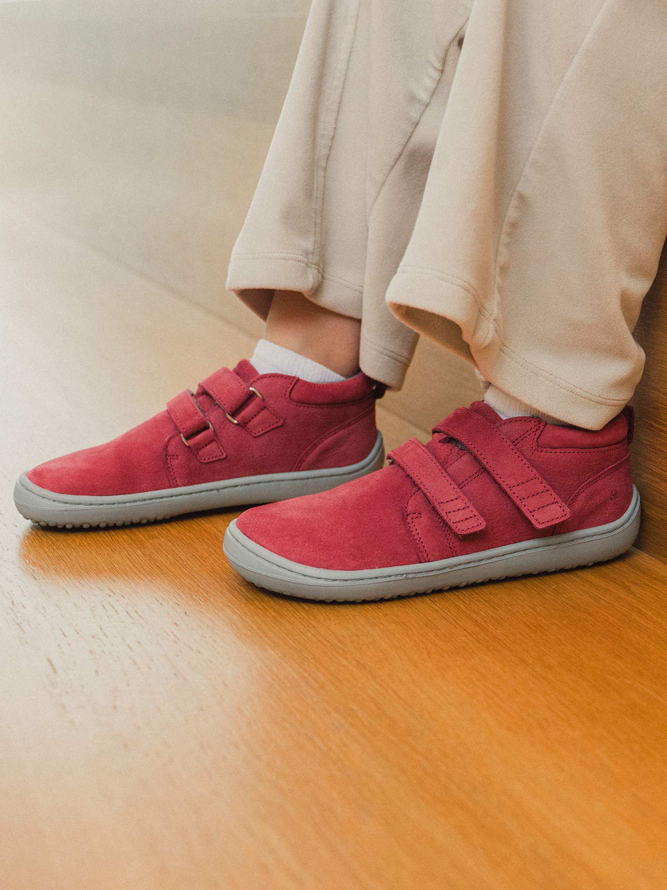 Chaussures de jeu pieds nus pour enfants Be Lenka Play - Rose framboise
