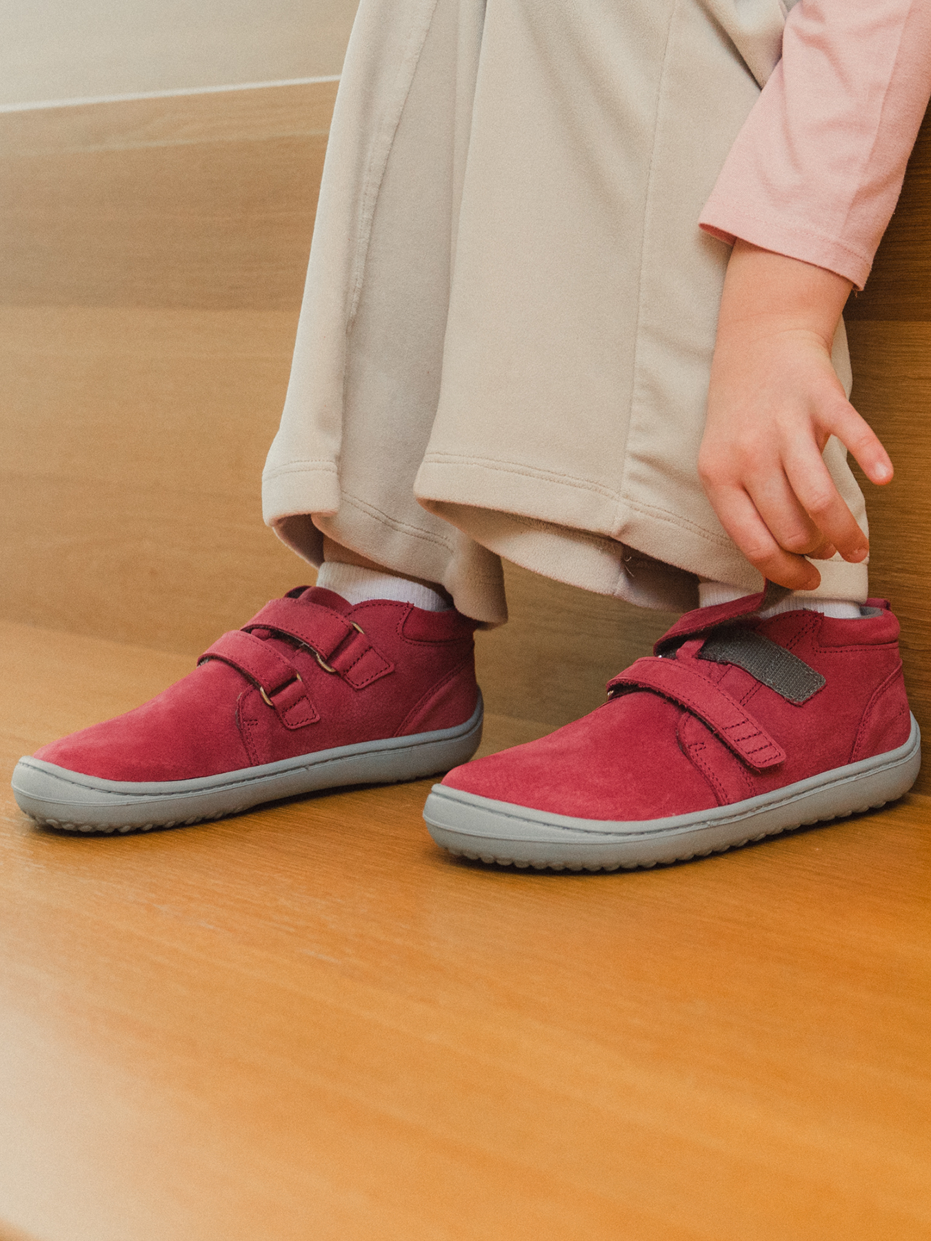 Chaussures de jeu pieds nus pour enfants Be Lenka Play - Rose framboise