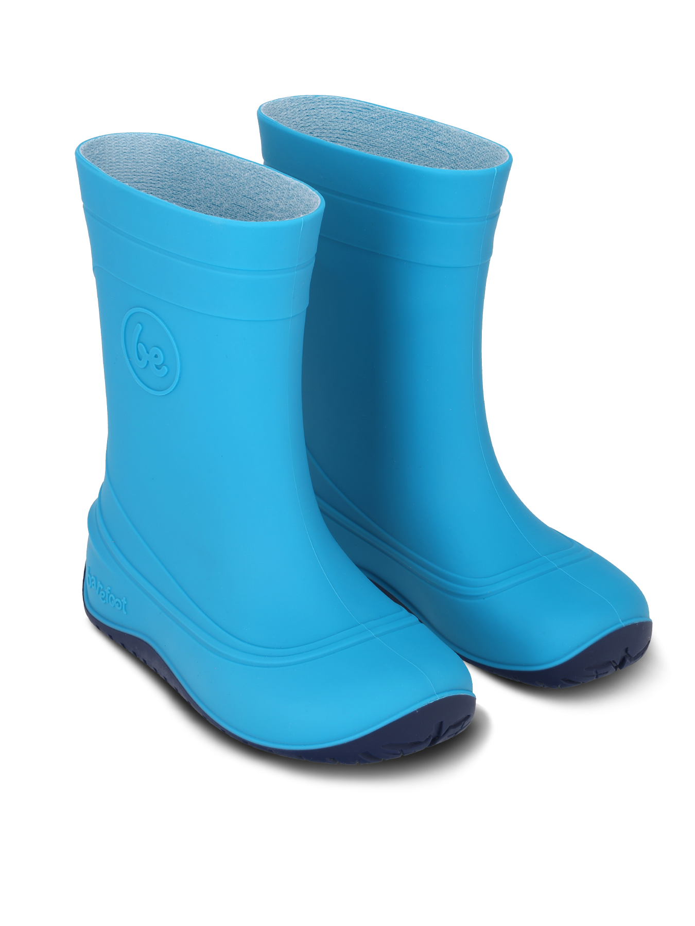 Kids Barefoot Rain Boots Be Lenka Pudds - Aqua Blue