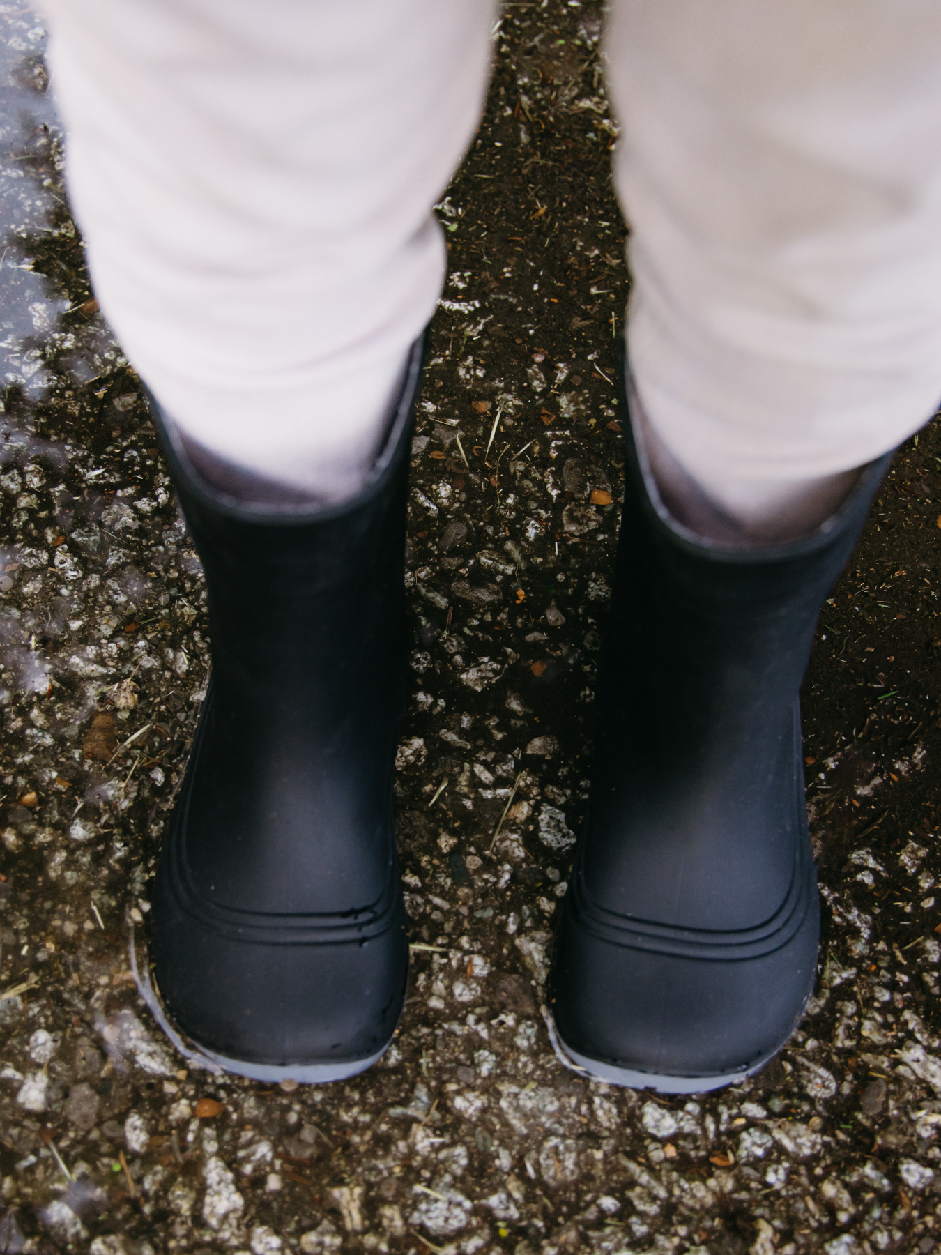 Kids Barefoot Rain Boots Be Lenka Pudds - Black