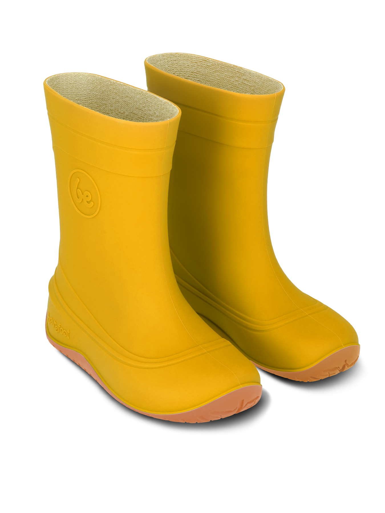 Kids Barefoot Rain Bootss Be Lenka Pudds - Yellow