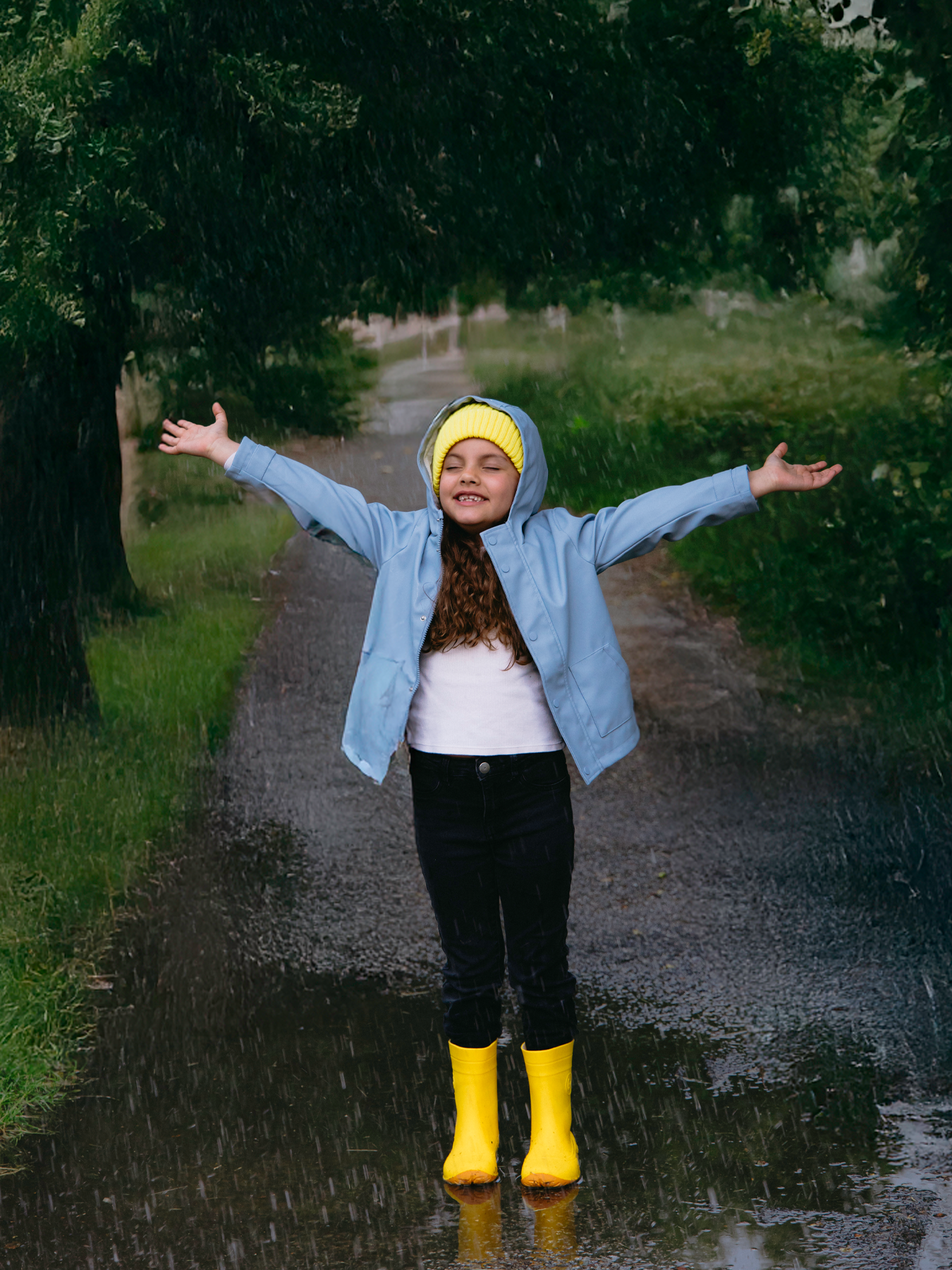 Kids Barefoot Rain Bootss Be Lenka Pudds - Yellow