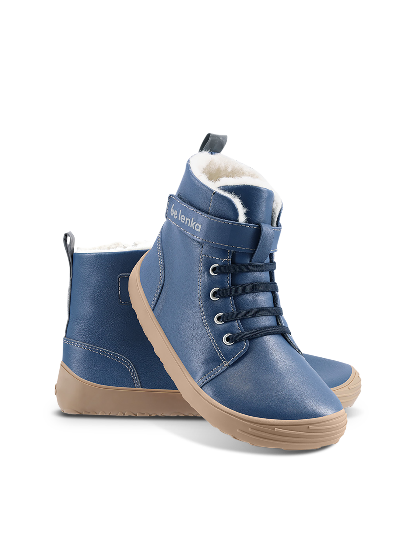 Winter barefoot boots Be Lenka Winter Kids - Ocean Blue