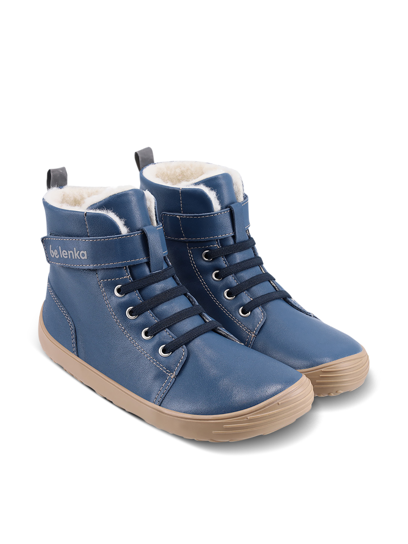 Winter barefoot boots Be Lenka Winter Kids - Ocean Blue
