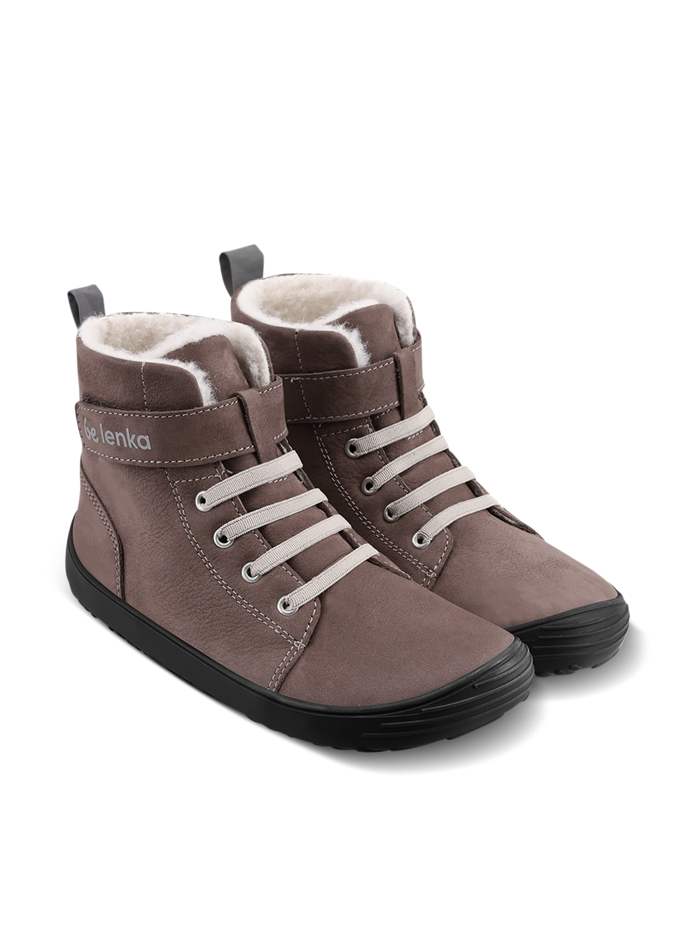 Winter barefoot boots Be Lenka Winter Kids - Chocolate