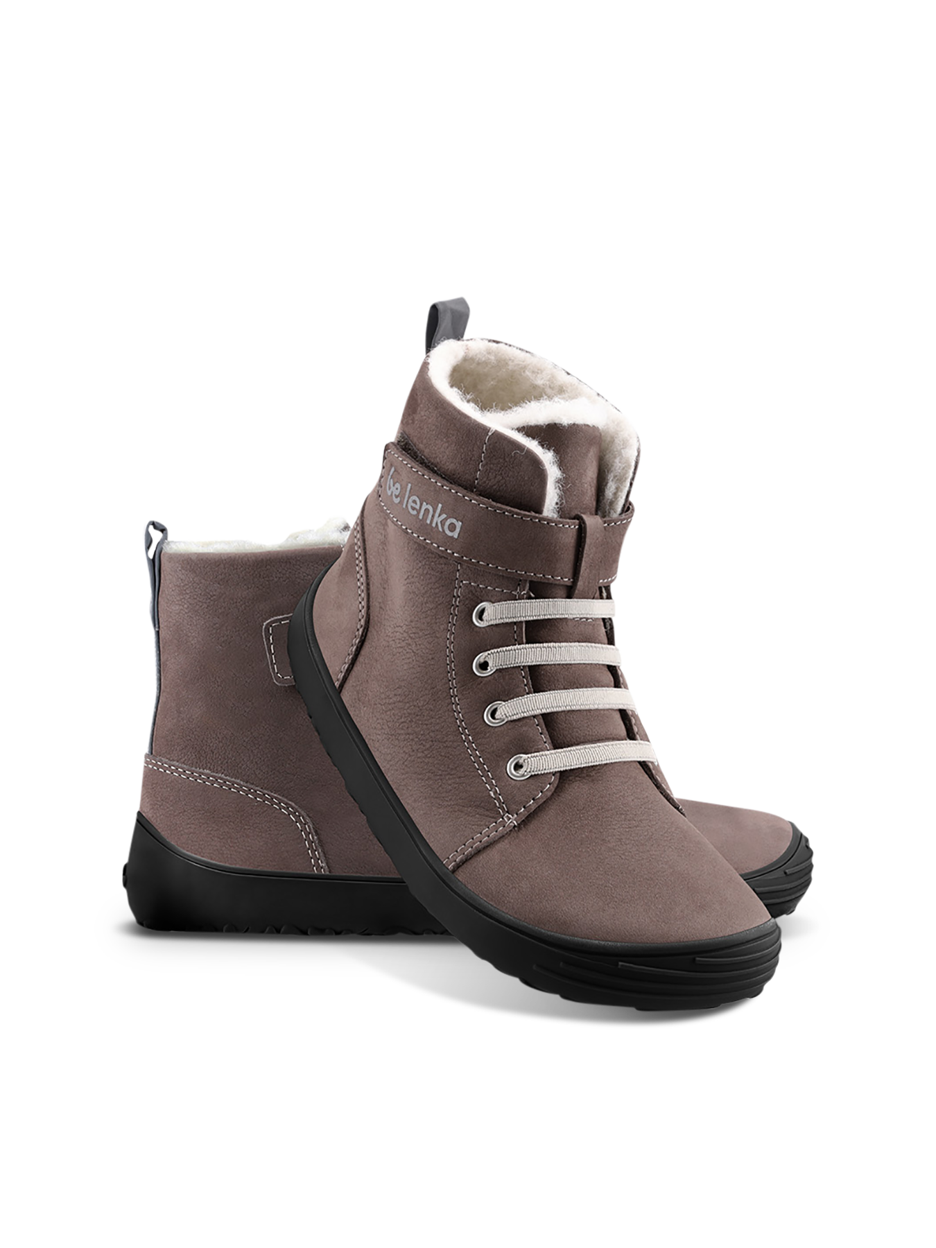 Winter barefoot boots Be Lenka Winter Kids - Chocolate