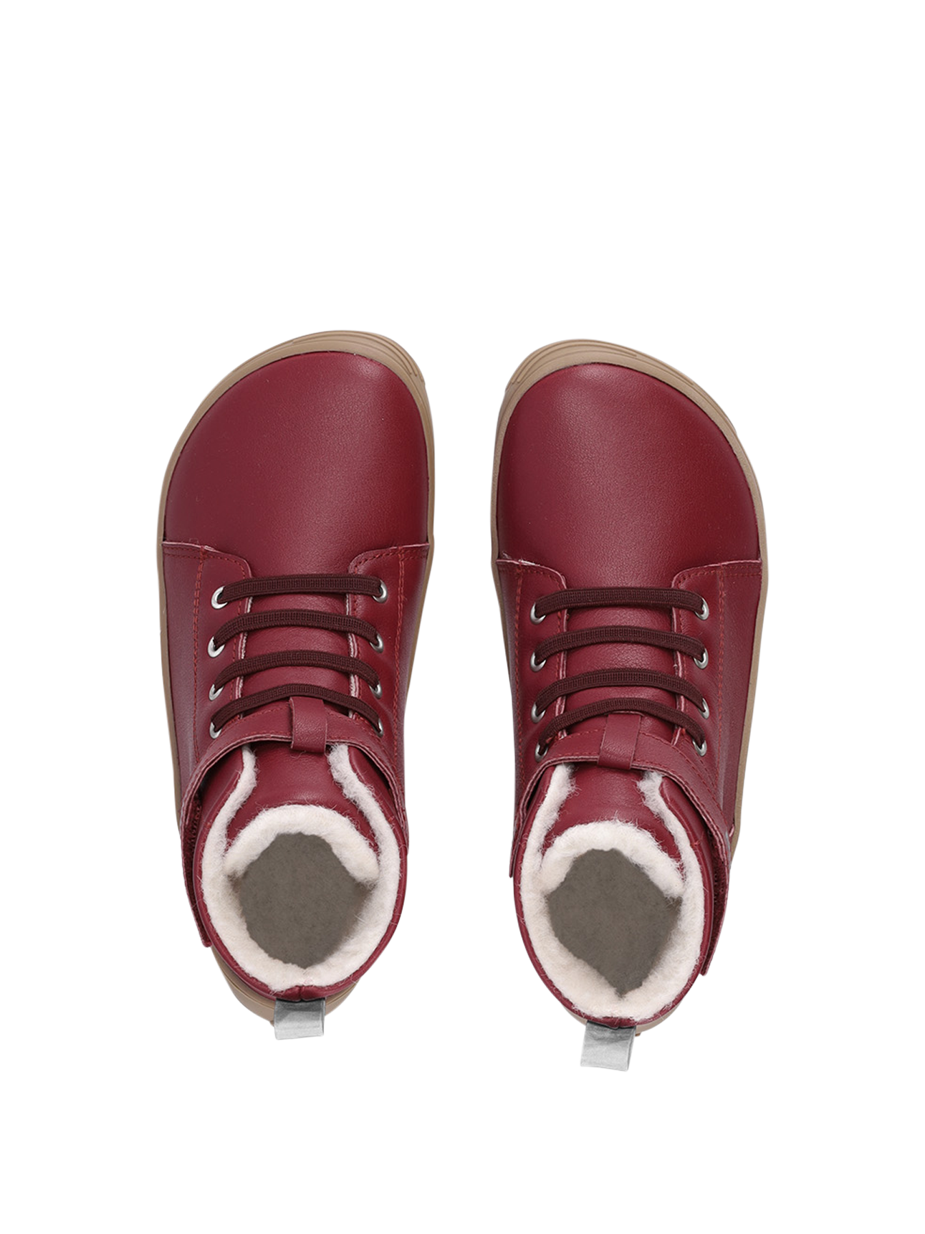 Winter barefoot boots Be Lenka Winter Kids - Dark Cherry Red