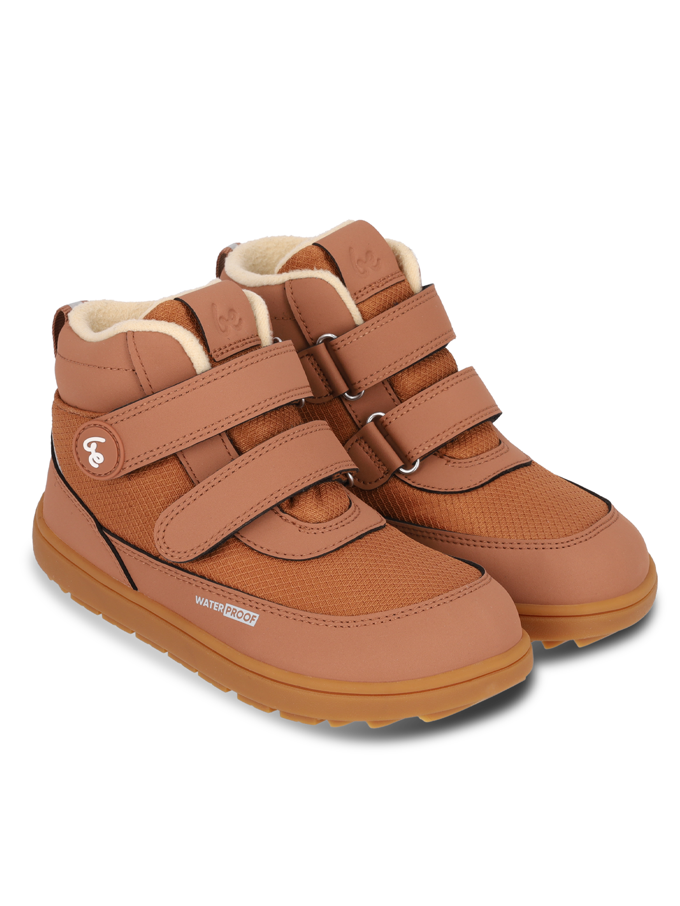 Kids winter barefoot boots Be Lenka Zippu Kids - All Brown