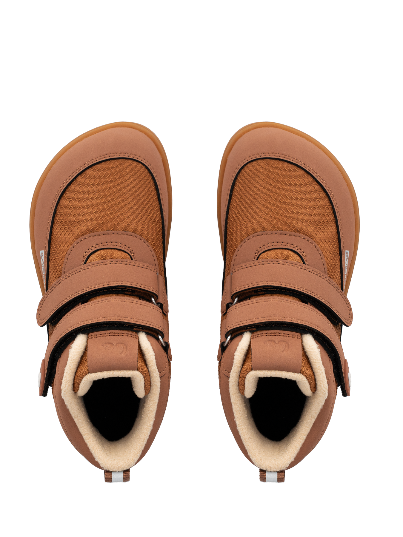 Kids winter barefoot boots Be Lenka Zippu Junior - All Brown