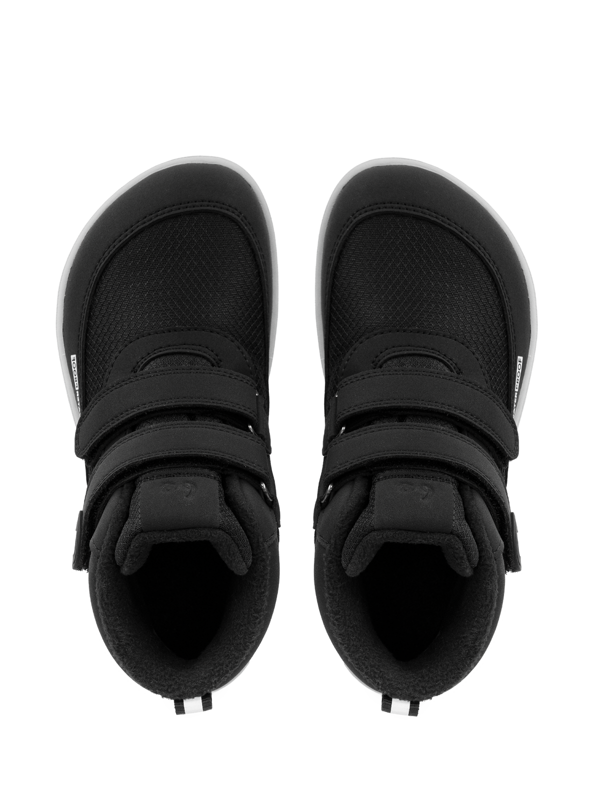Kids winter barefoot boots Be Lenka Zippu Junior - Black & Grey