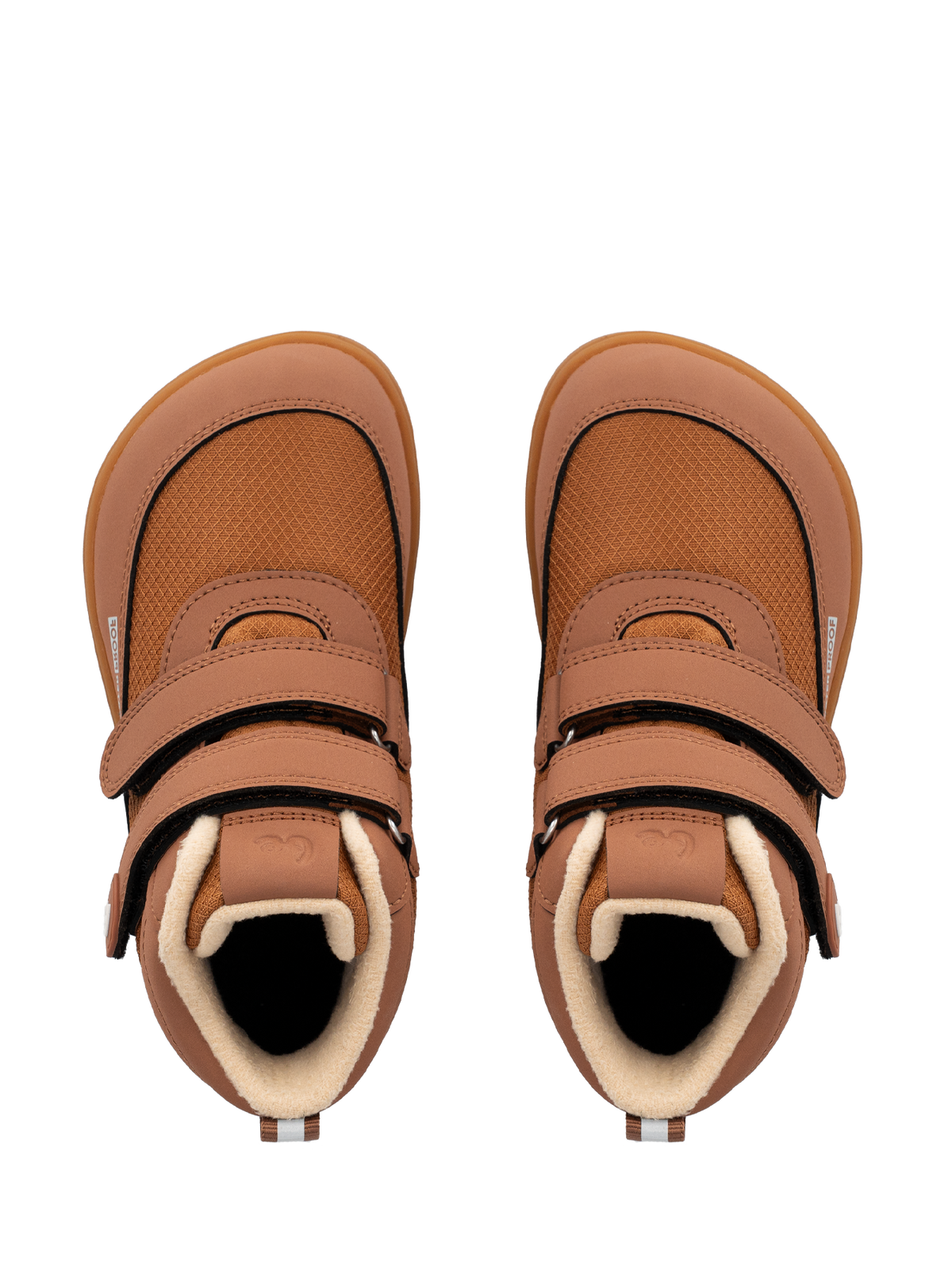 Kids winter barefoot boots Be Lenka Zippu Kids - All Brown