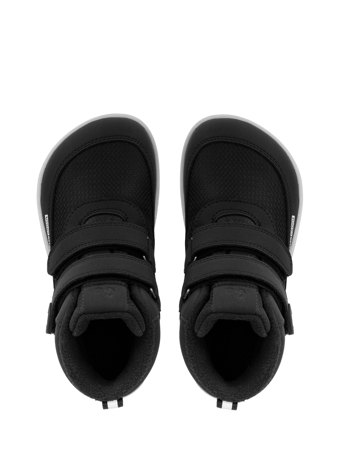 Kids winter barefoot boots Be Lenka Zippu Kids - Black & Grey