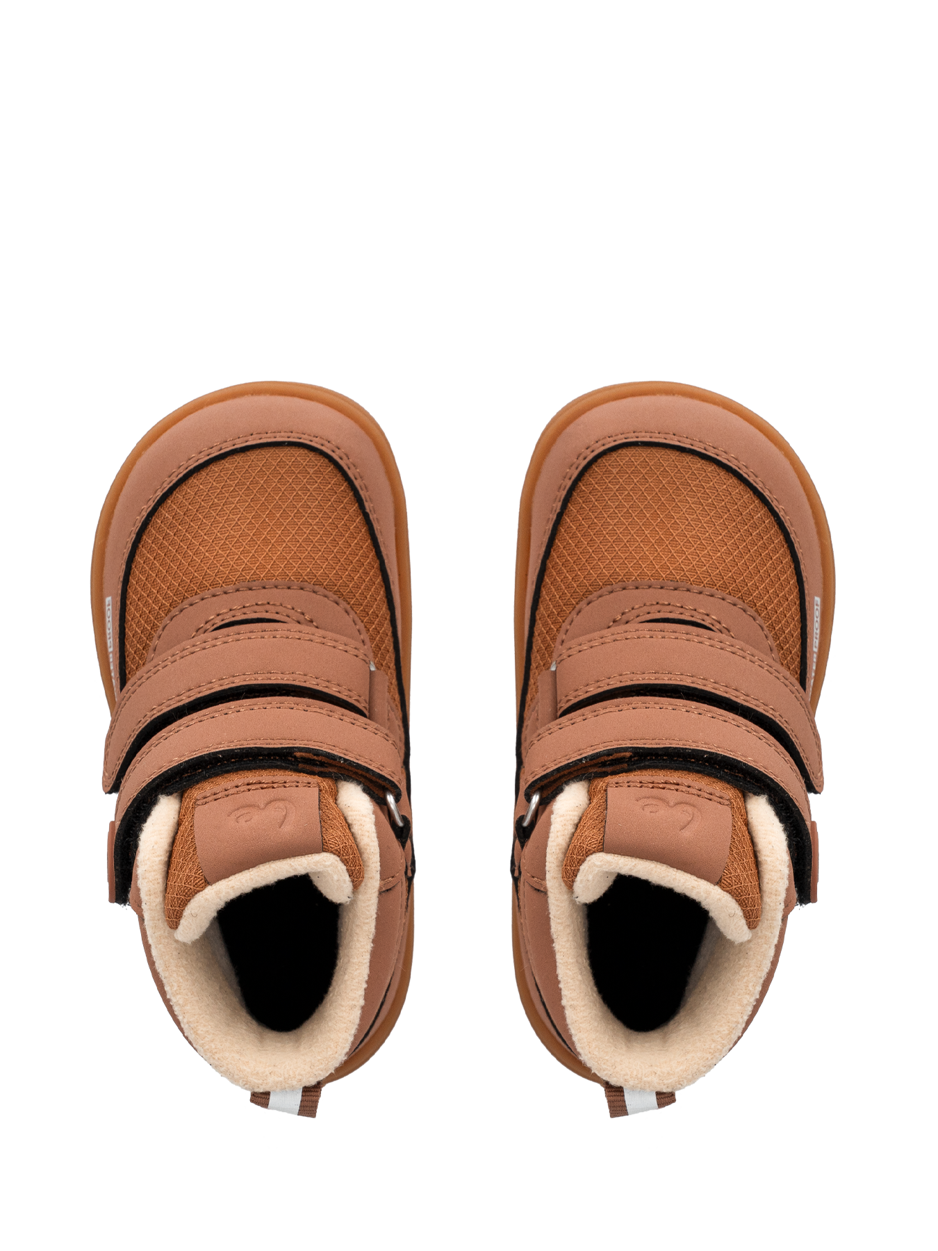 Kids winter barefoot boots Be Lenka Zippu Preschool - All Brown