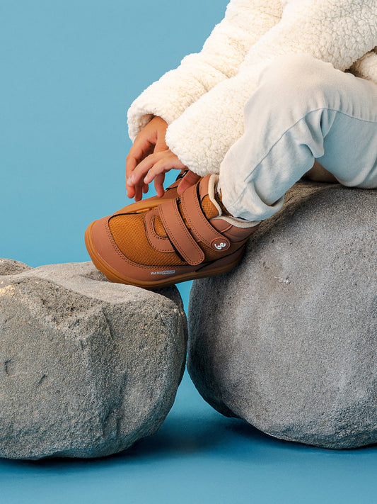 Kids winter barefoot boots Be Lenka Zippu Preschool - All Brown