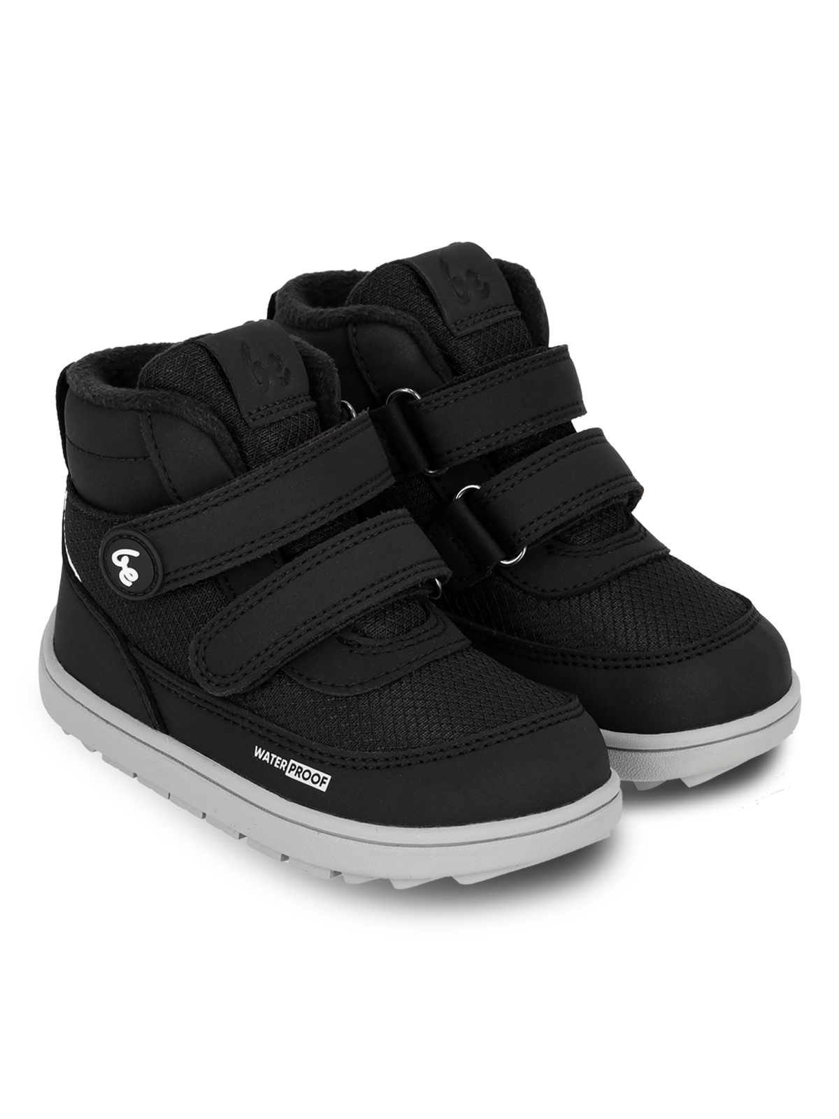 Kids winter barefoot boots Be Lenka Zippu Preschool - Black & Grey