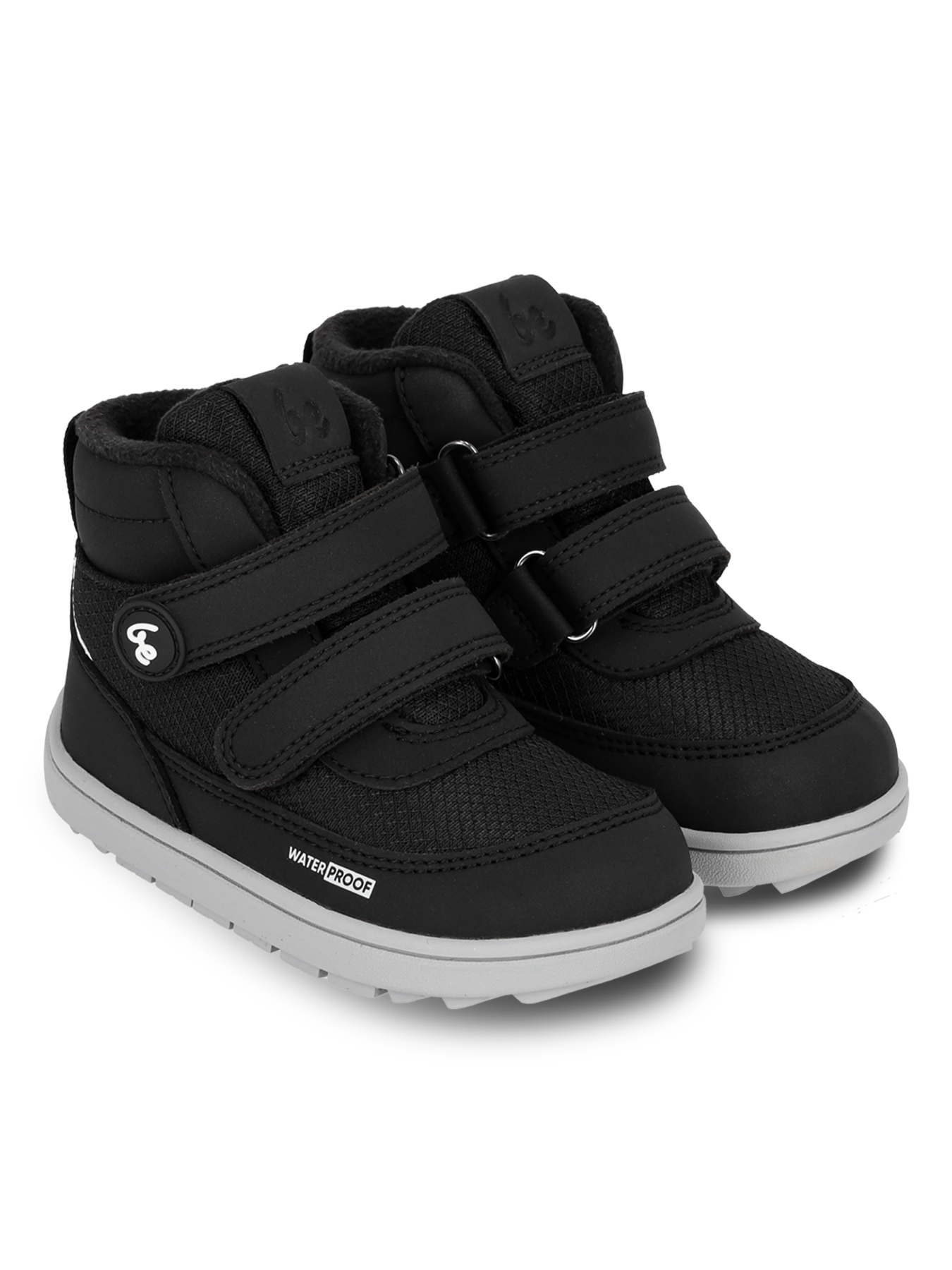 Kids winter barefoot boots Be Lenka Zippu Preschool - Black & Grey