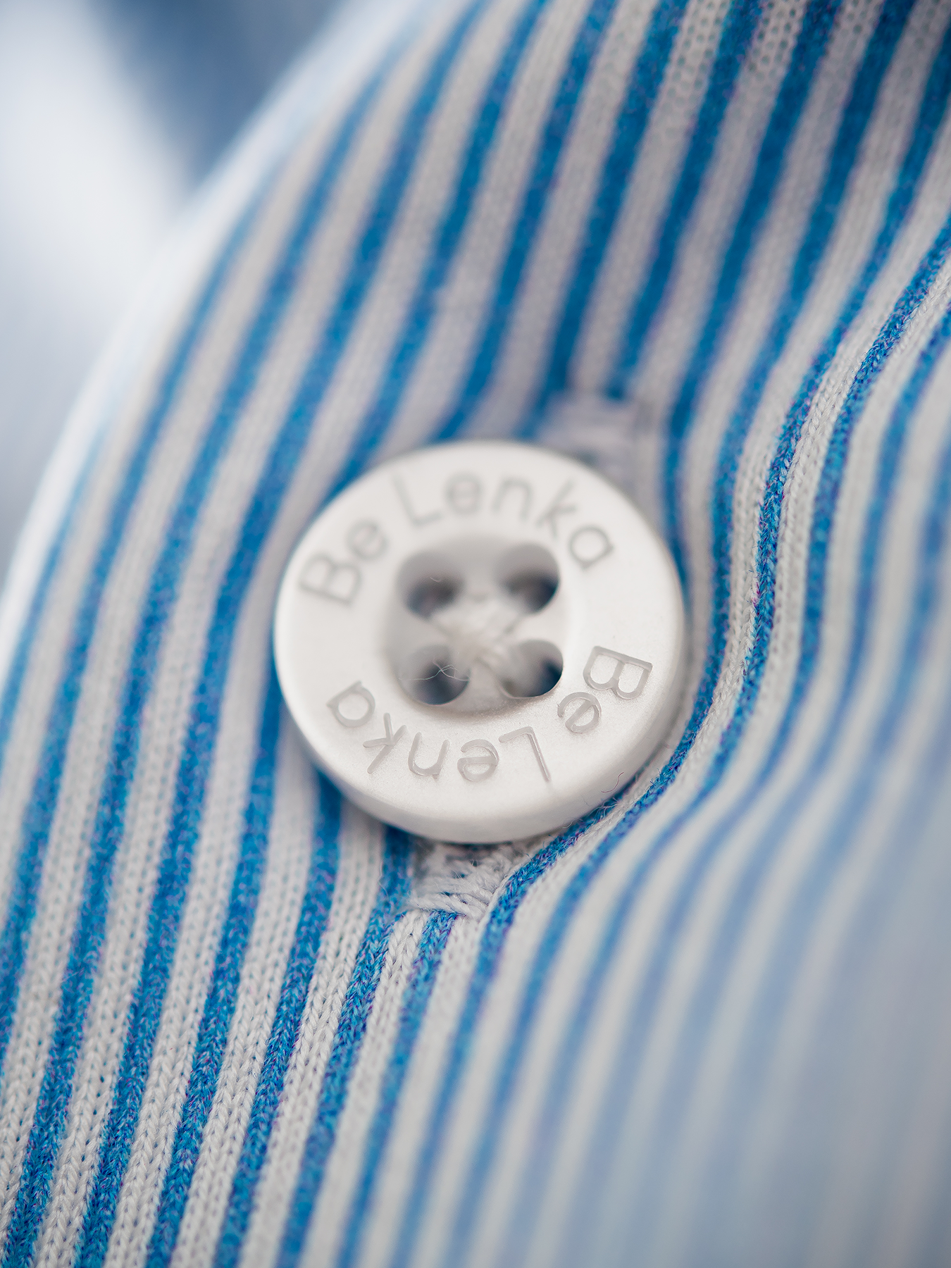 Chemise homme Regular Be Lenka Essentials - Bleu et blanc