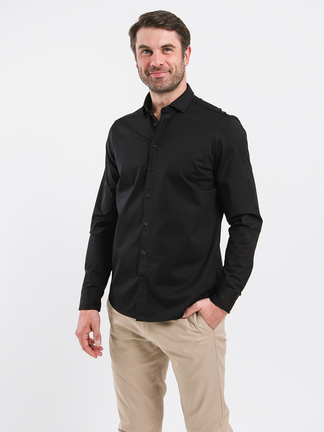 Men’s Shirt Regular Be Lenka Essentials - Jet Black