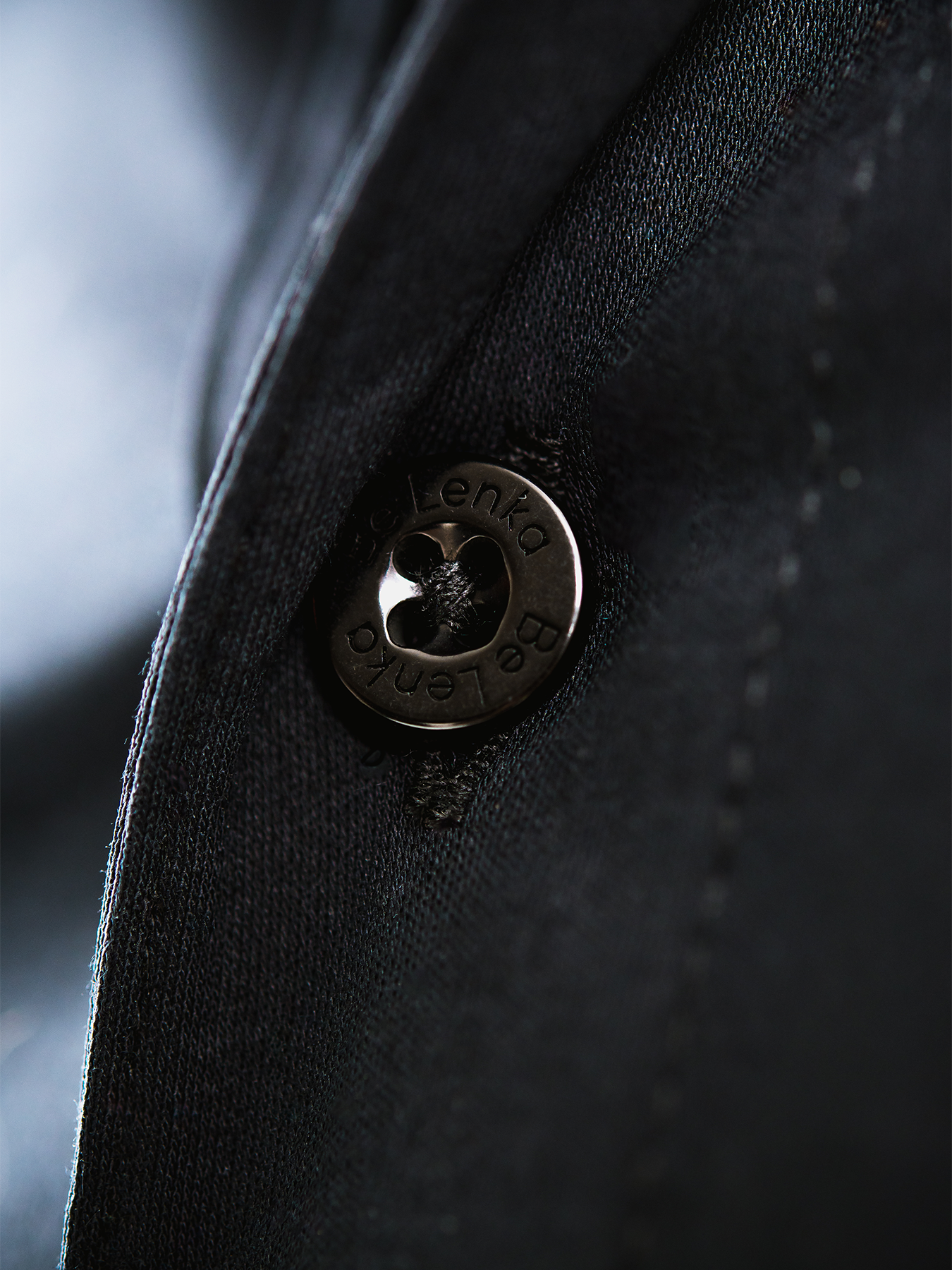 Chemise homme Slim Be Lenka Essentials - Noir de jais