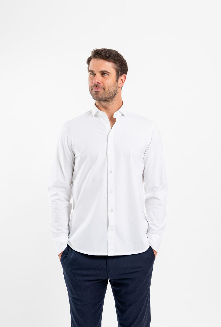 Chemise homme Slim Be Lenka Essentials - Blanc