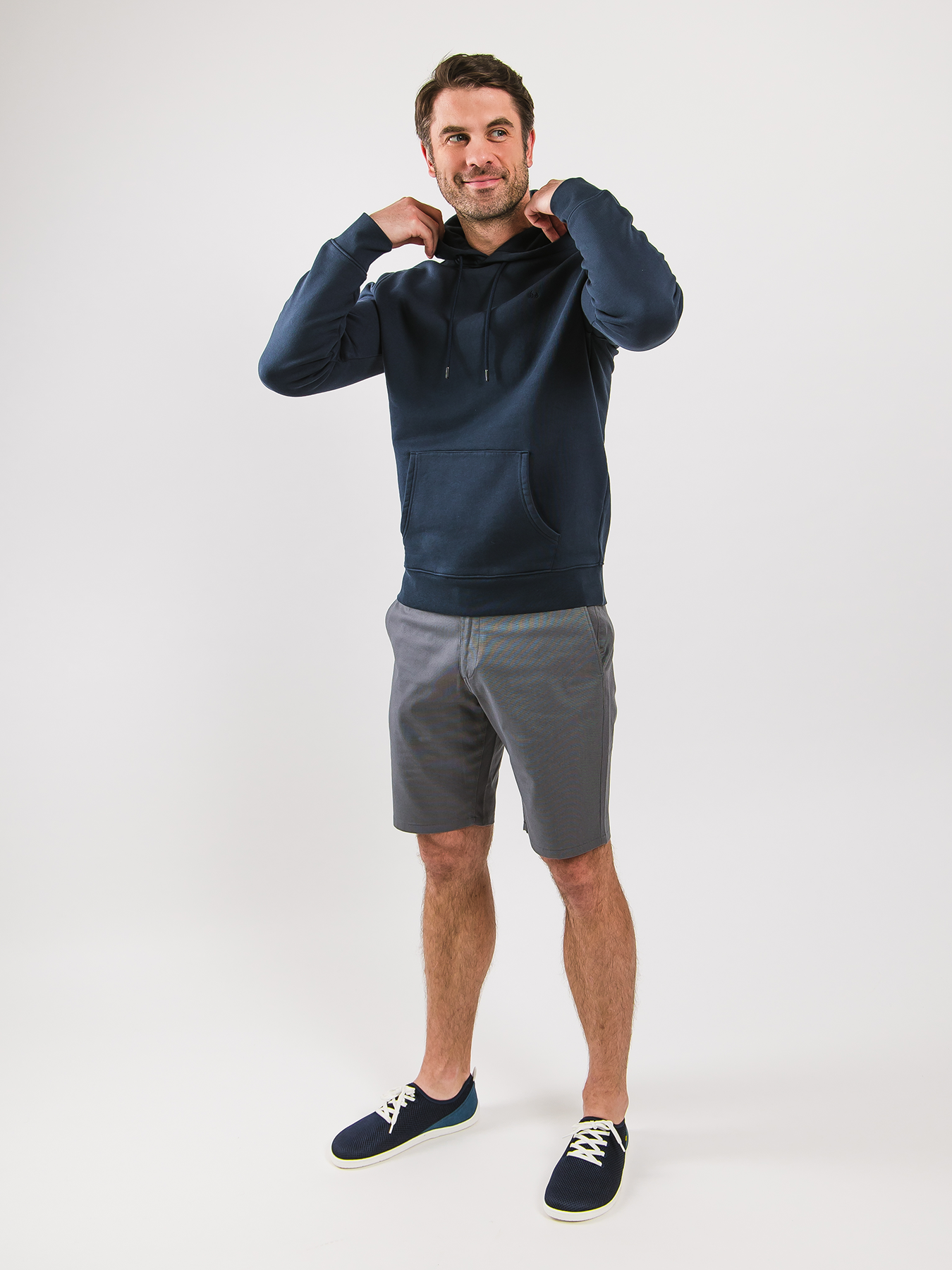 Sweat à capuche pour homme Be Lenka Essentials - Bleu foncé