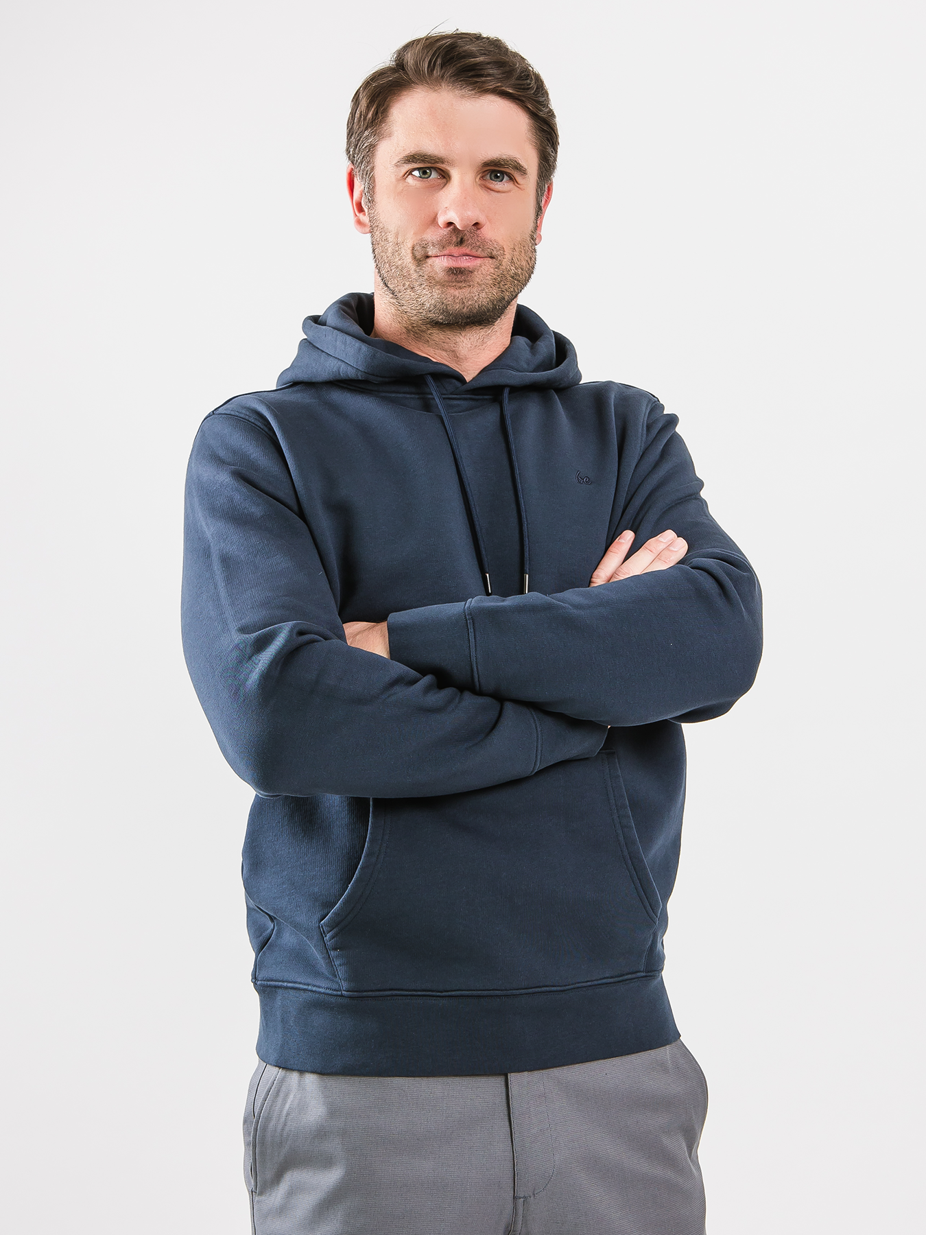 Sweat à capuche pour homme Be Lenka Essentials - Bleu foncé