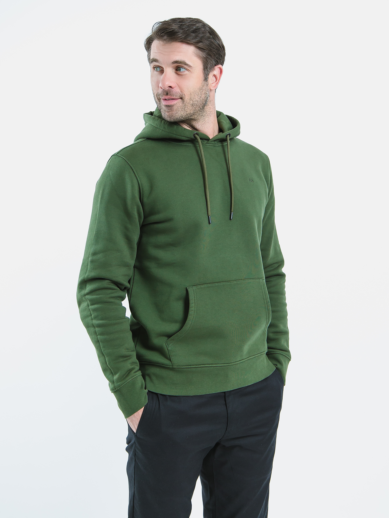 Sweat à capuche pour homme Be Lenka Essentials - Vert foncé