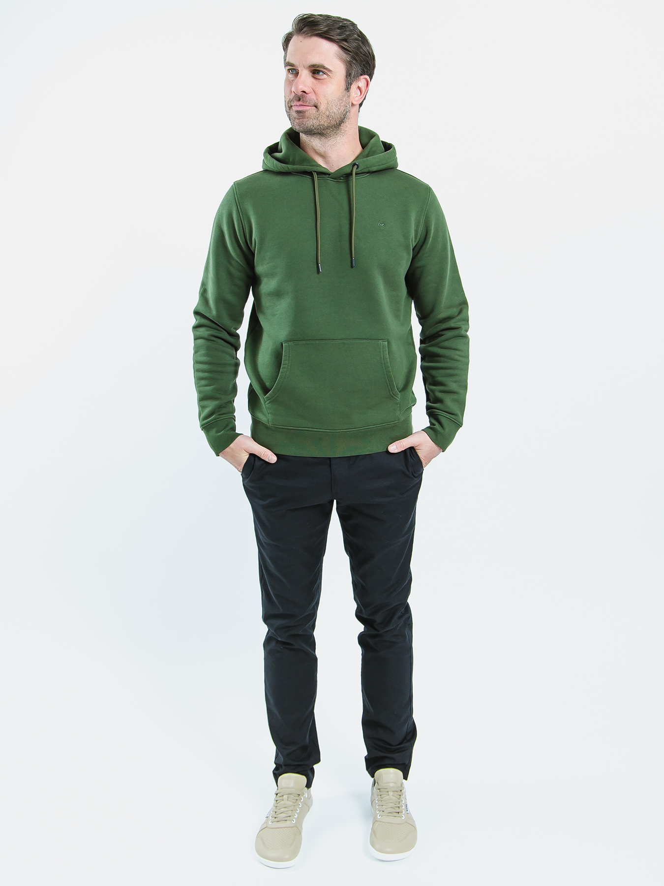 Sweat à capuche pour homme Be Lenka Essentials - Vert foncé