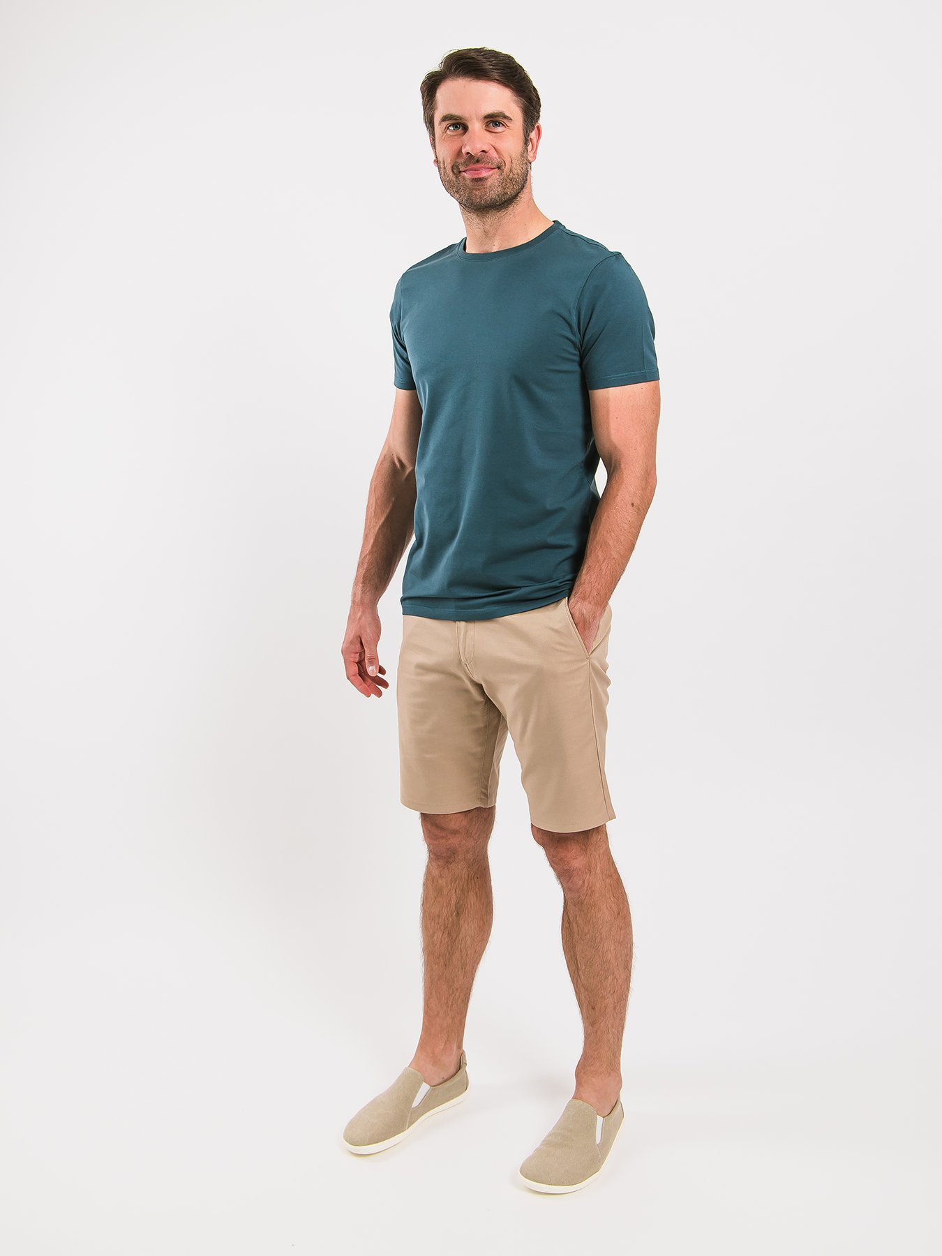 T-shirt col rond homme Be Lenka Essentials - Bleu océan profond