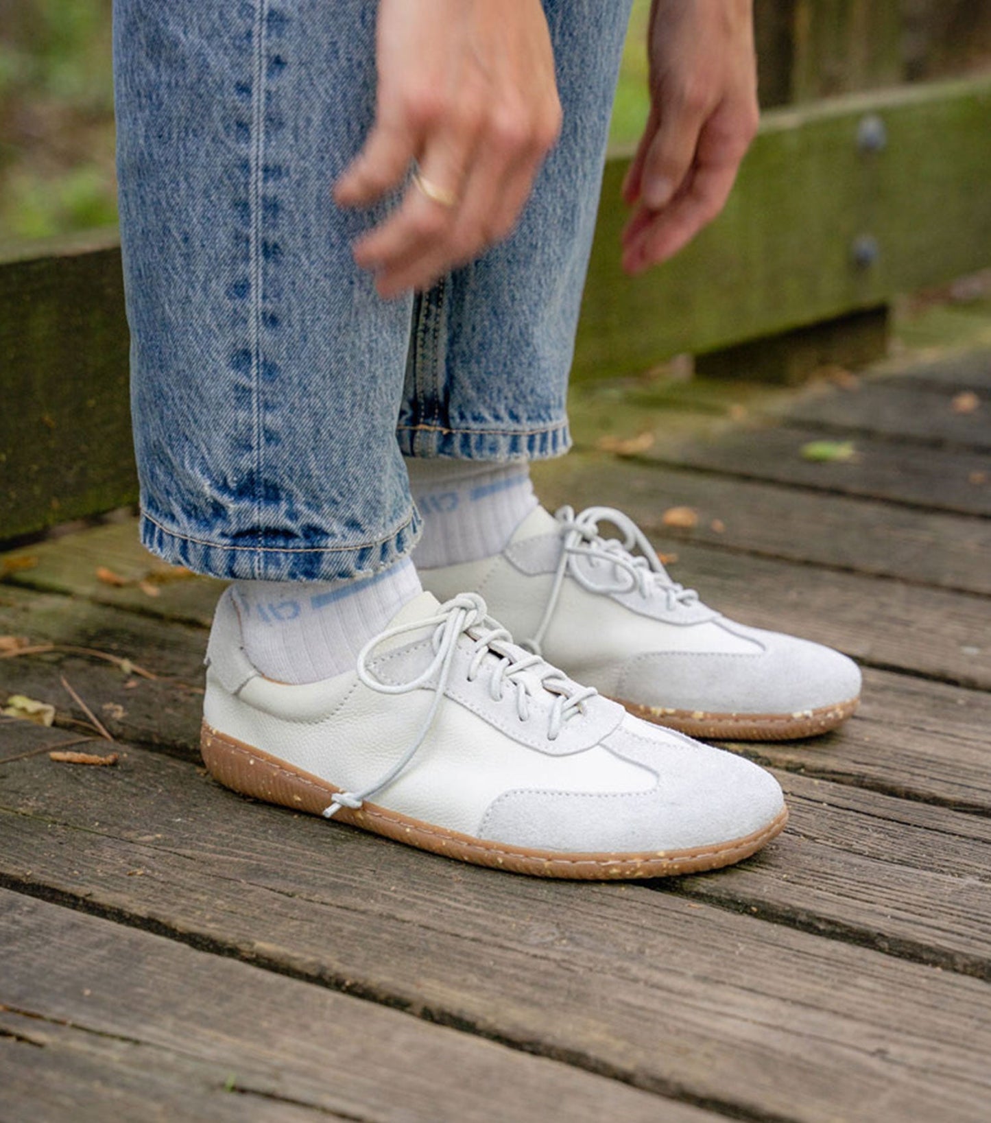 Sneaky Ninjas | Barefoot Retro Trainers White