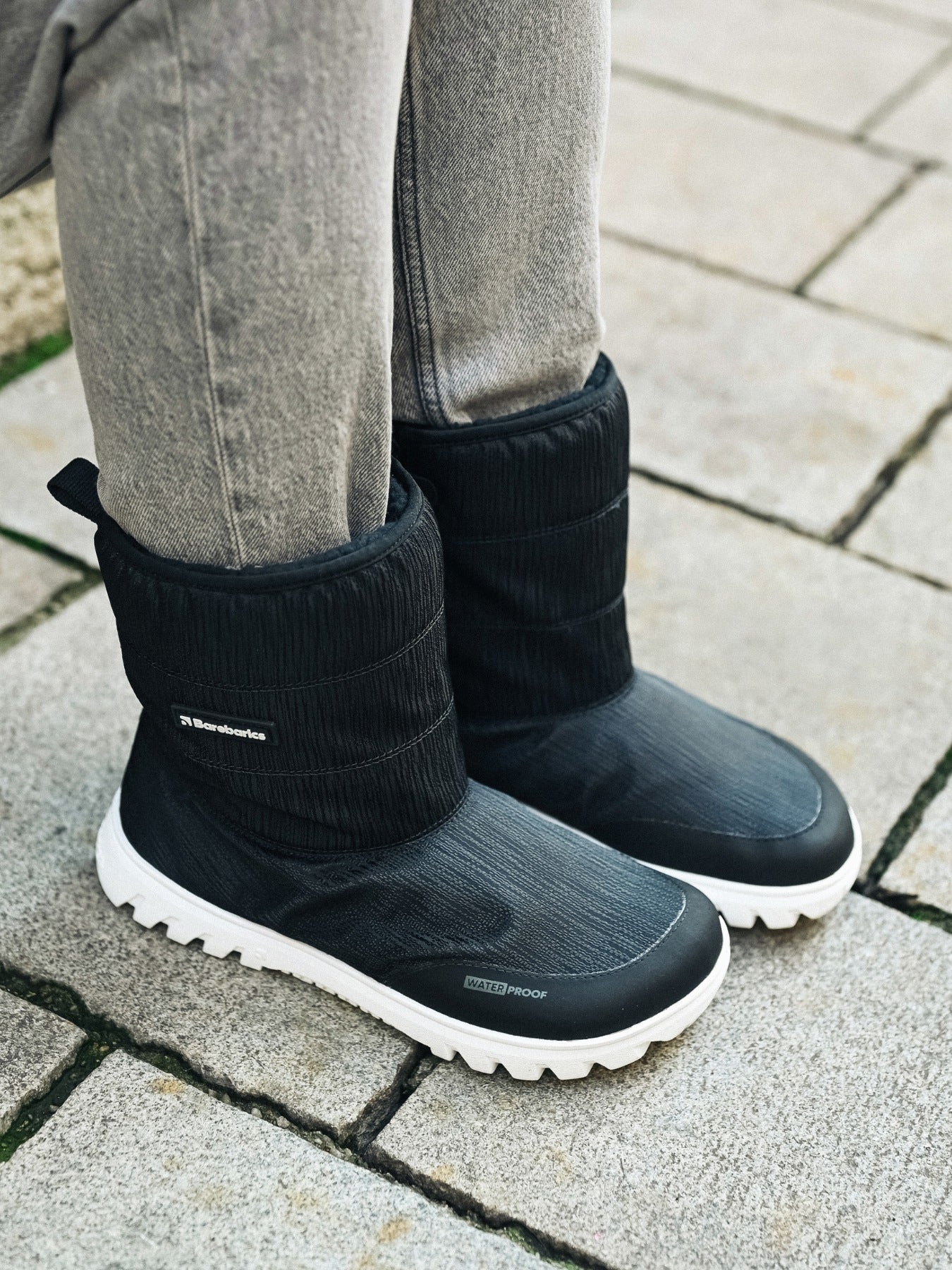Barefoot Winter Boots Barebarics PolarStride - Black