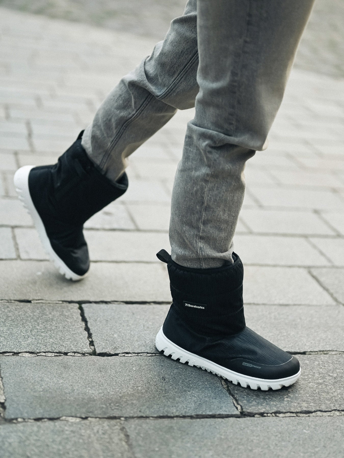 Barefoot Winter Boots Barebarics PolarStride - Black